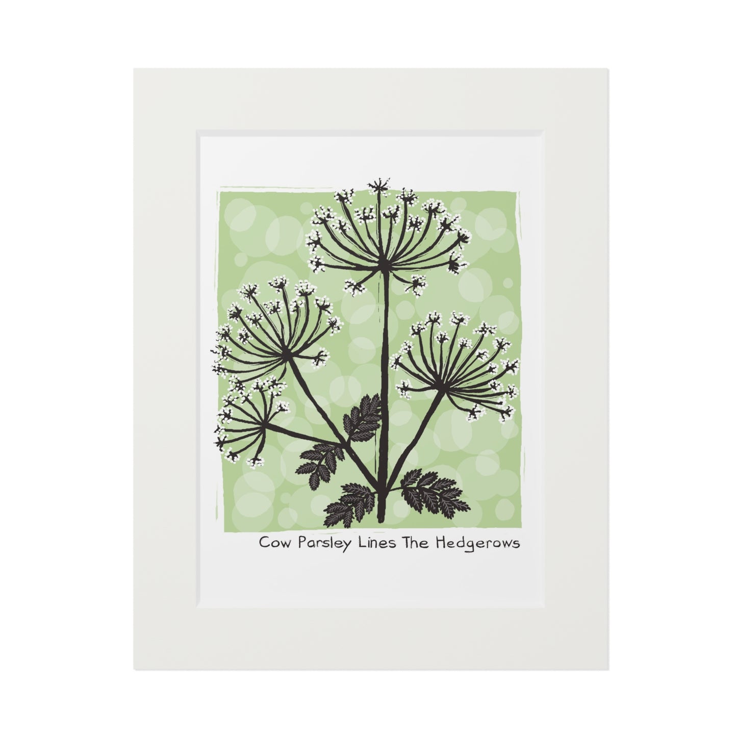 Cow Parsley Lines The Hedgerows Fine Art Print