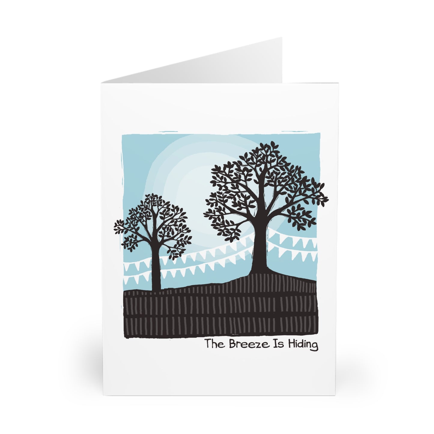 The Breeze Is Hiding greeting card (5 pack)
