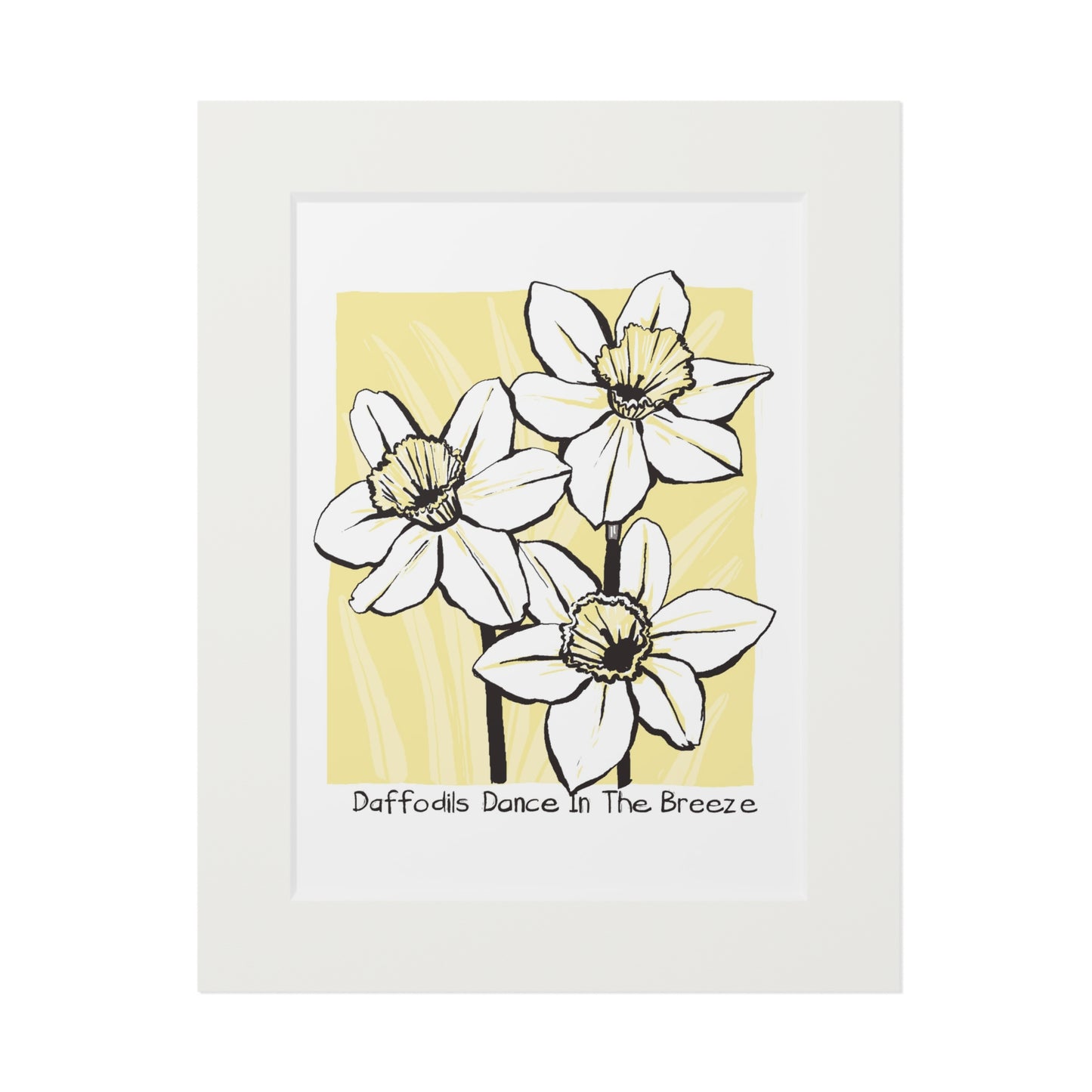 Daffodils Dance In The Breeze Fine Art Print