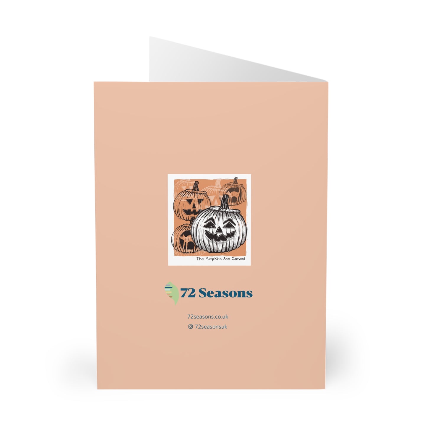 The Pumpkins Are Carved greeting card (5 pack)