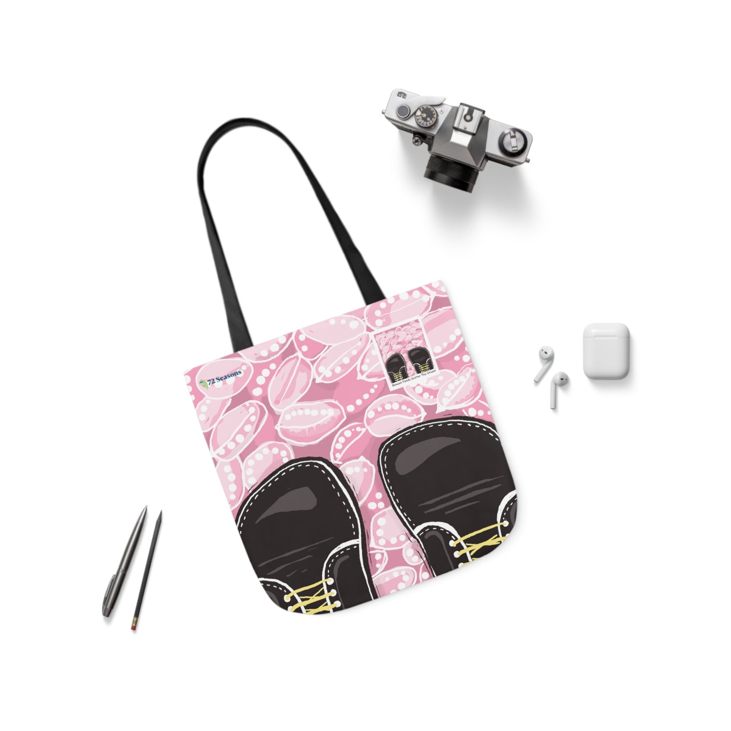 Blossom Petals Scatter the Ground Canvas Tote Bag