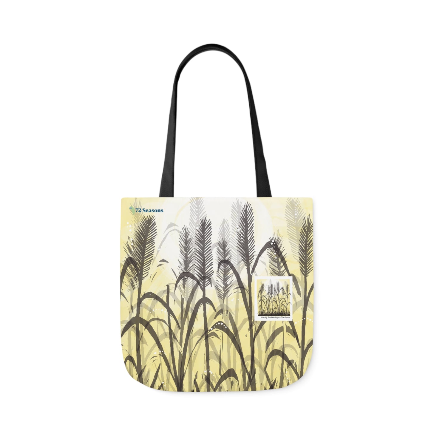 Morning Sunshine Lights the Grass Canvas Tote Bag