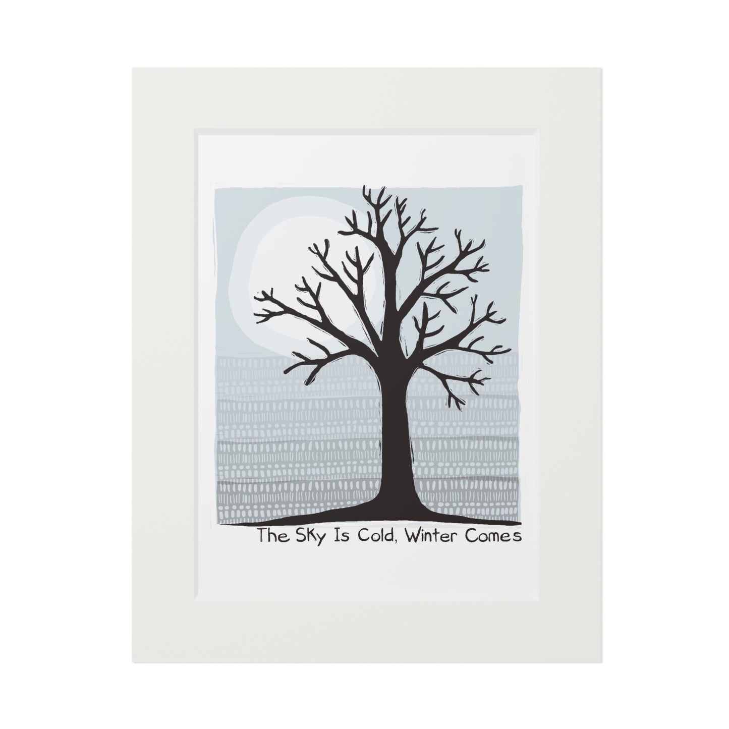 The Sky Is Cold, Winter Comes Fine Art Print
