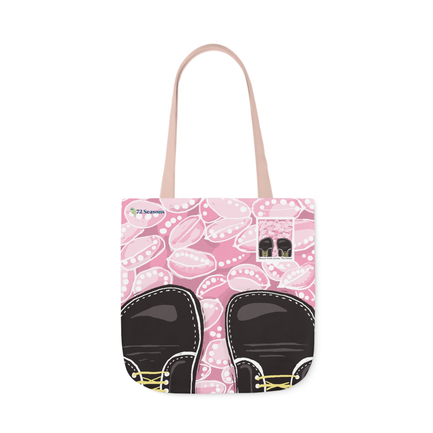 Blossom Petals Scatter the Ground Canvas Tote Bag