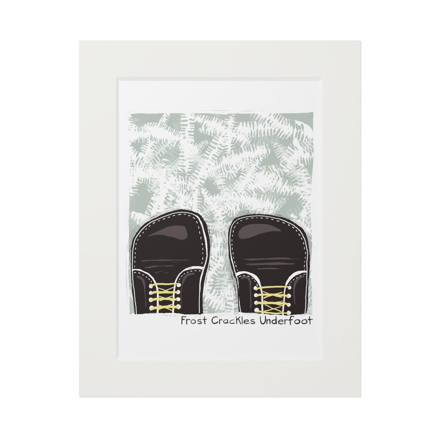 Frost Crackles Underfoot Fine Art Print