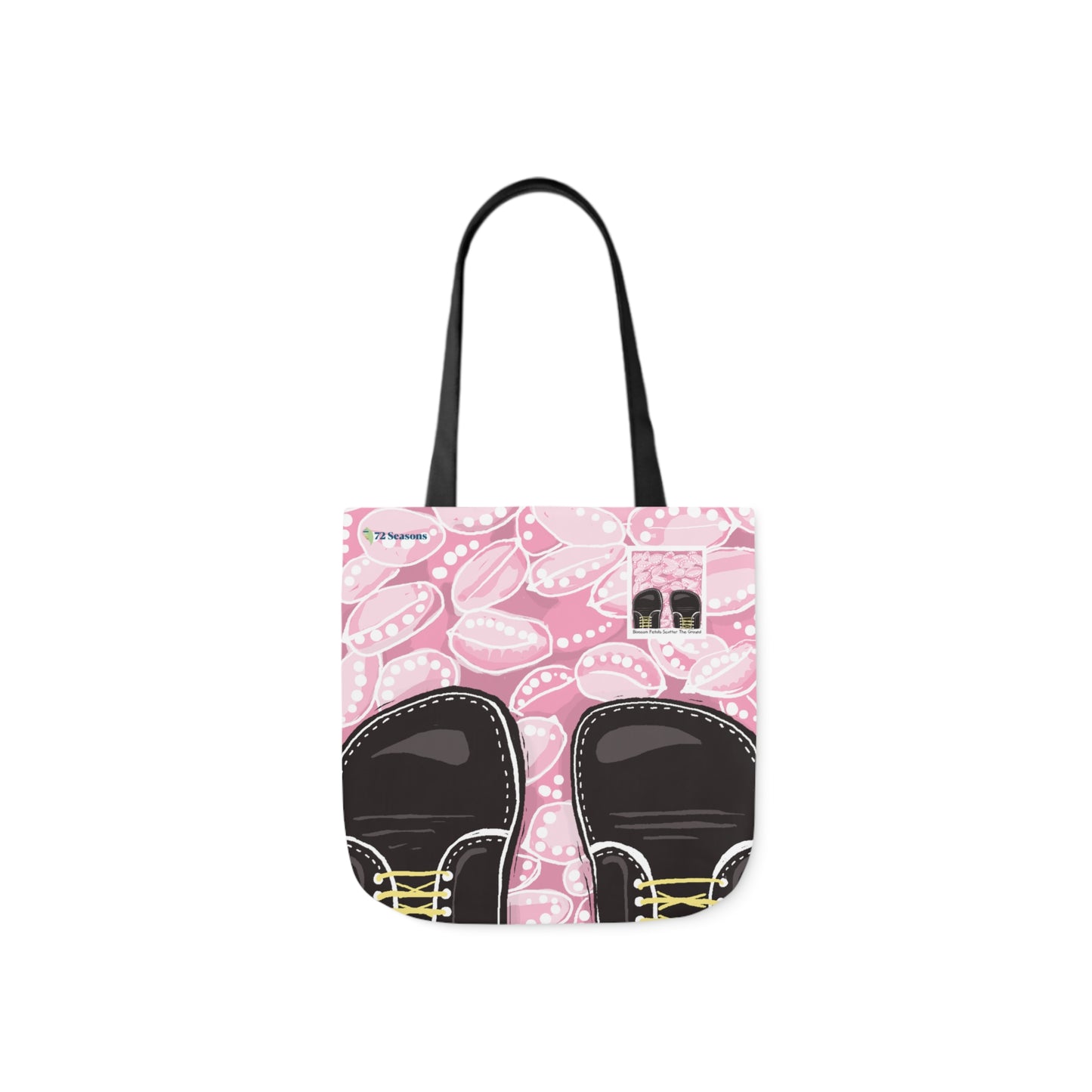 Blossom Petals Scatter the Ground Canvas Tote Bag