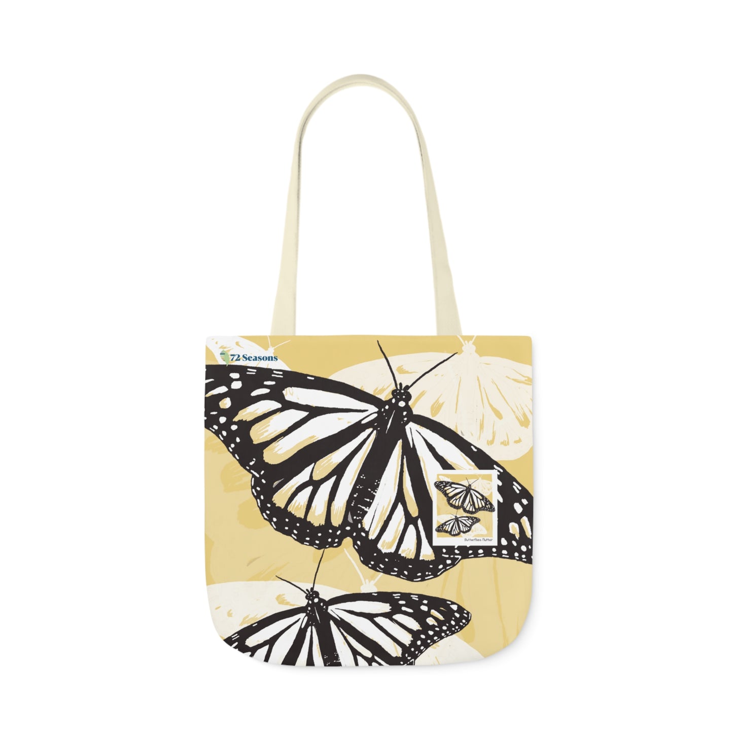 Butterflies Flutter Canvas Tote Bag