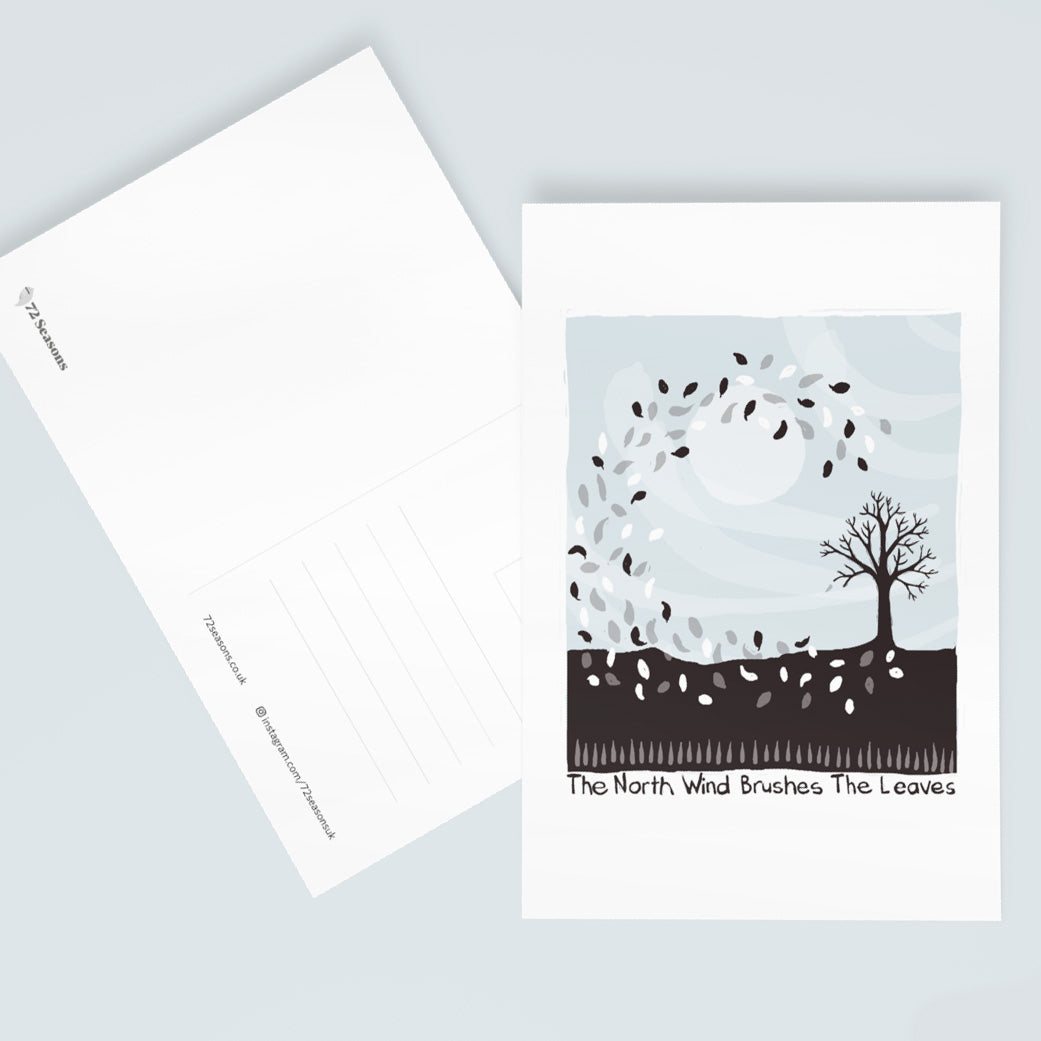 The North Wind Brushes The Leaves postcard