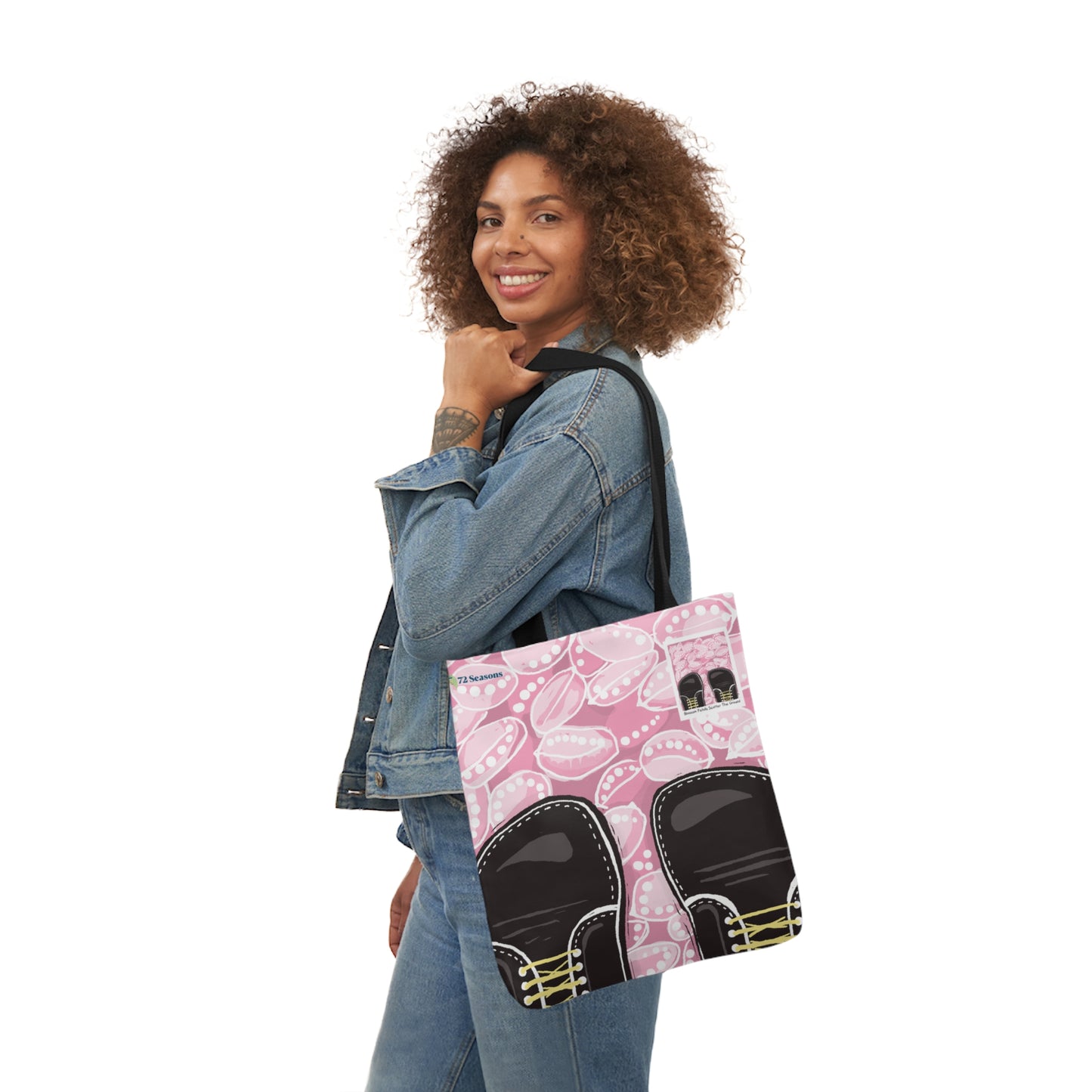 Blossom Petals Scatter the Ground Canvas Tote Bag