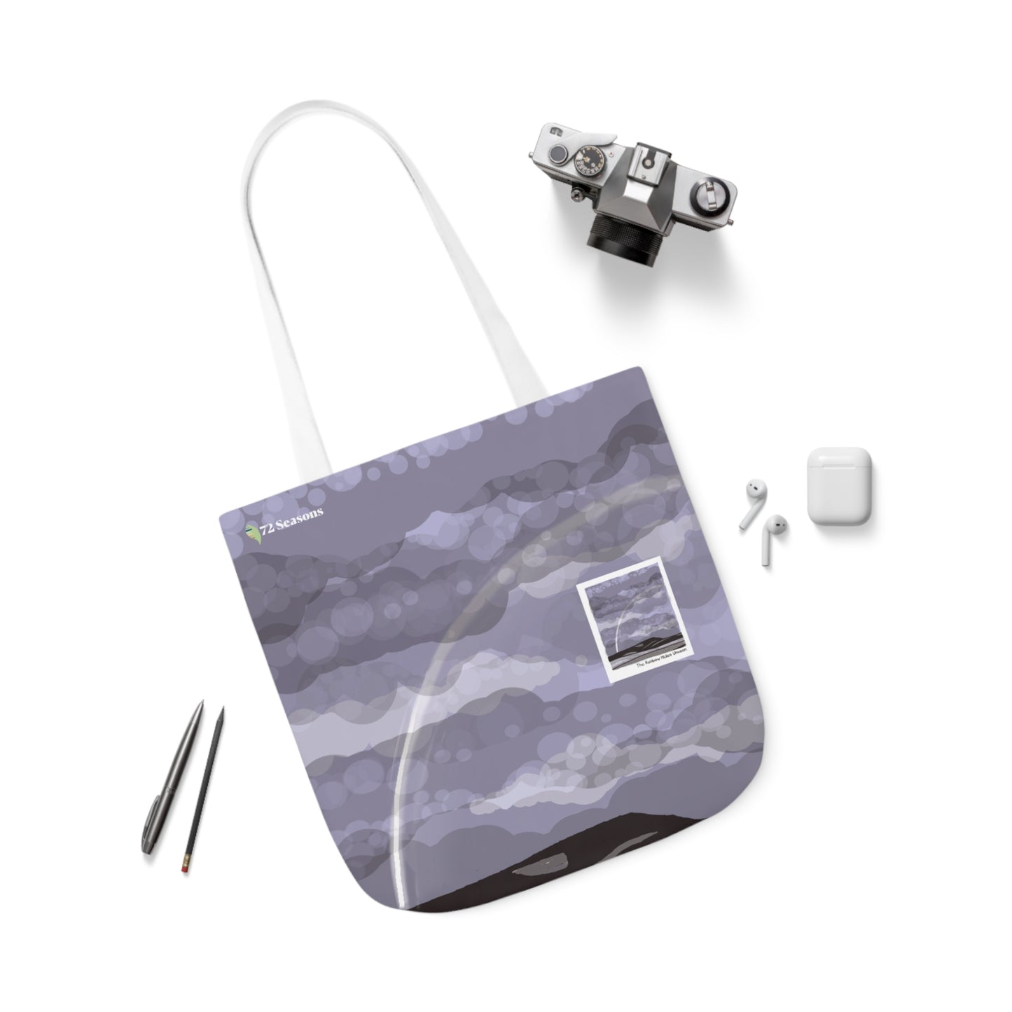 The Rainbow Hides Unseen Canvas Tote Bag