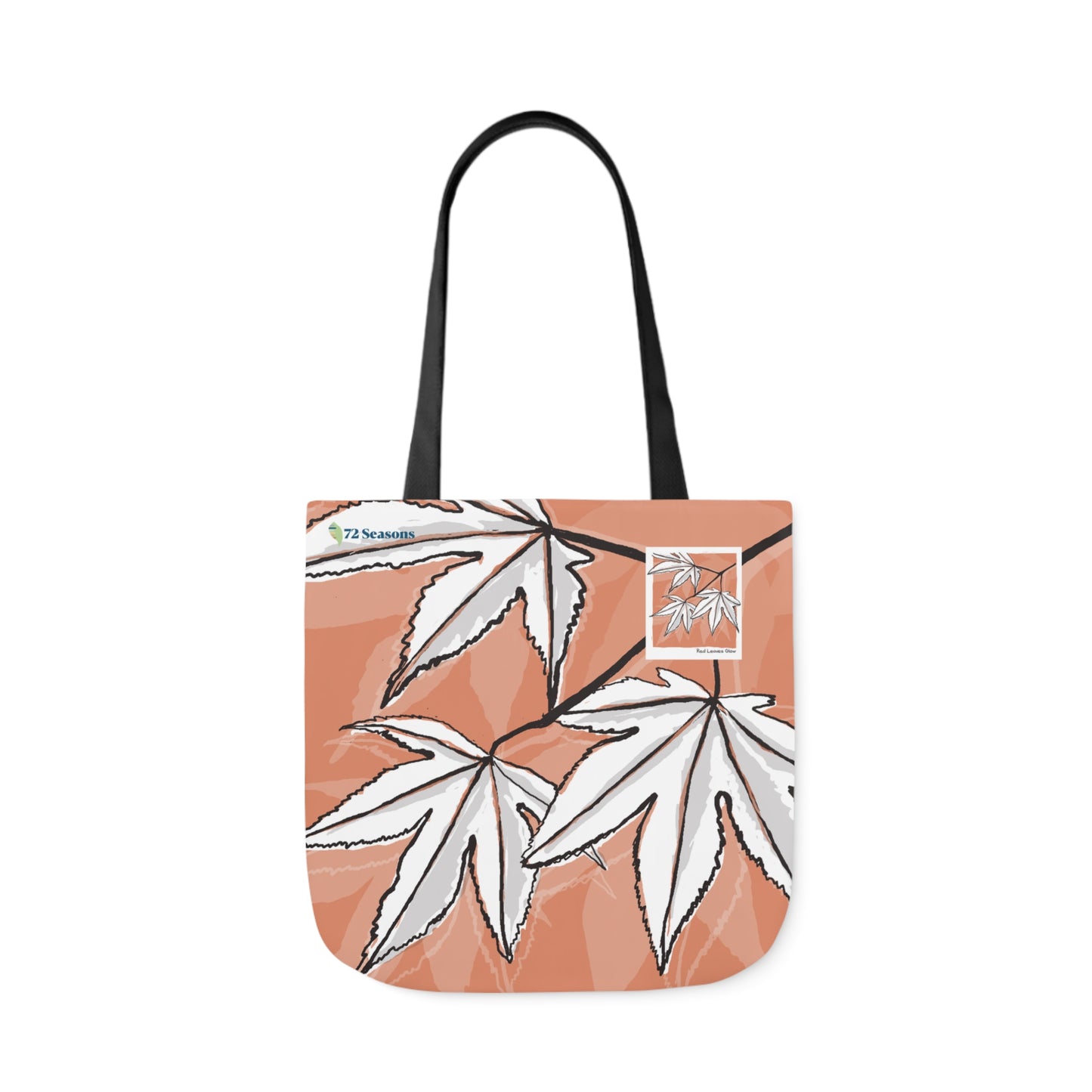 Red Leaves Glow Canvas Tote Bag