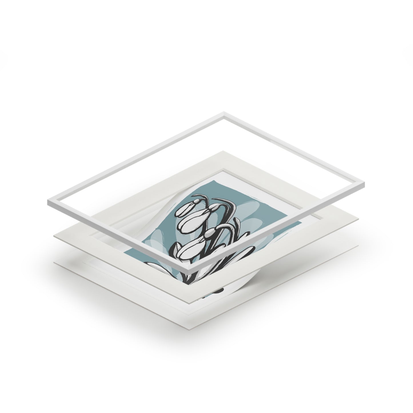 The First Snowdrops Emerge Fine Art Print