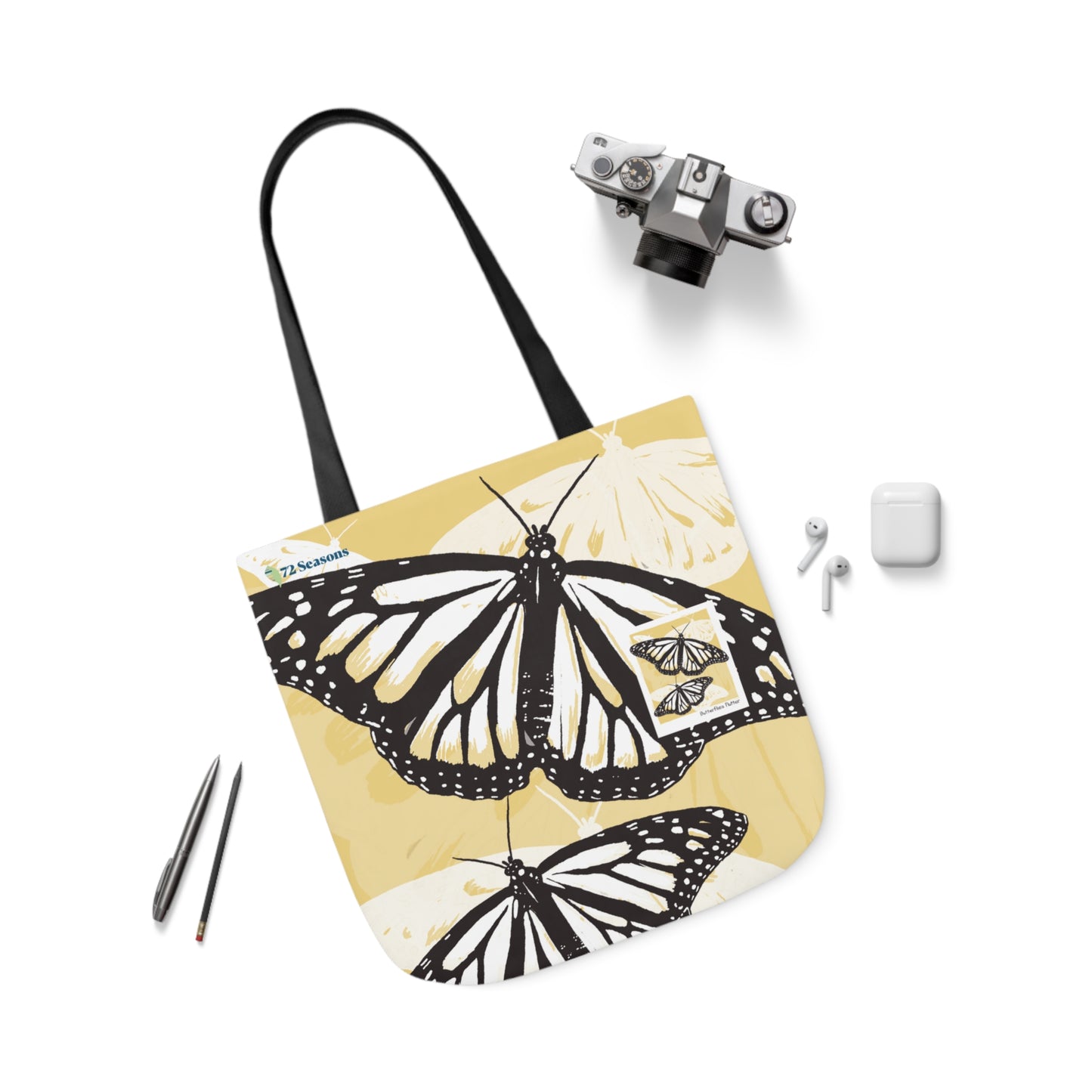 Butterflies Flutter Canvas Tote Bag