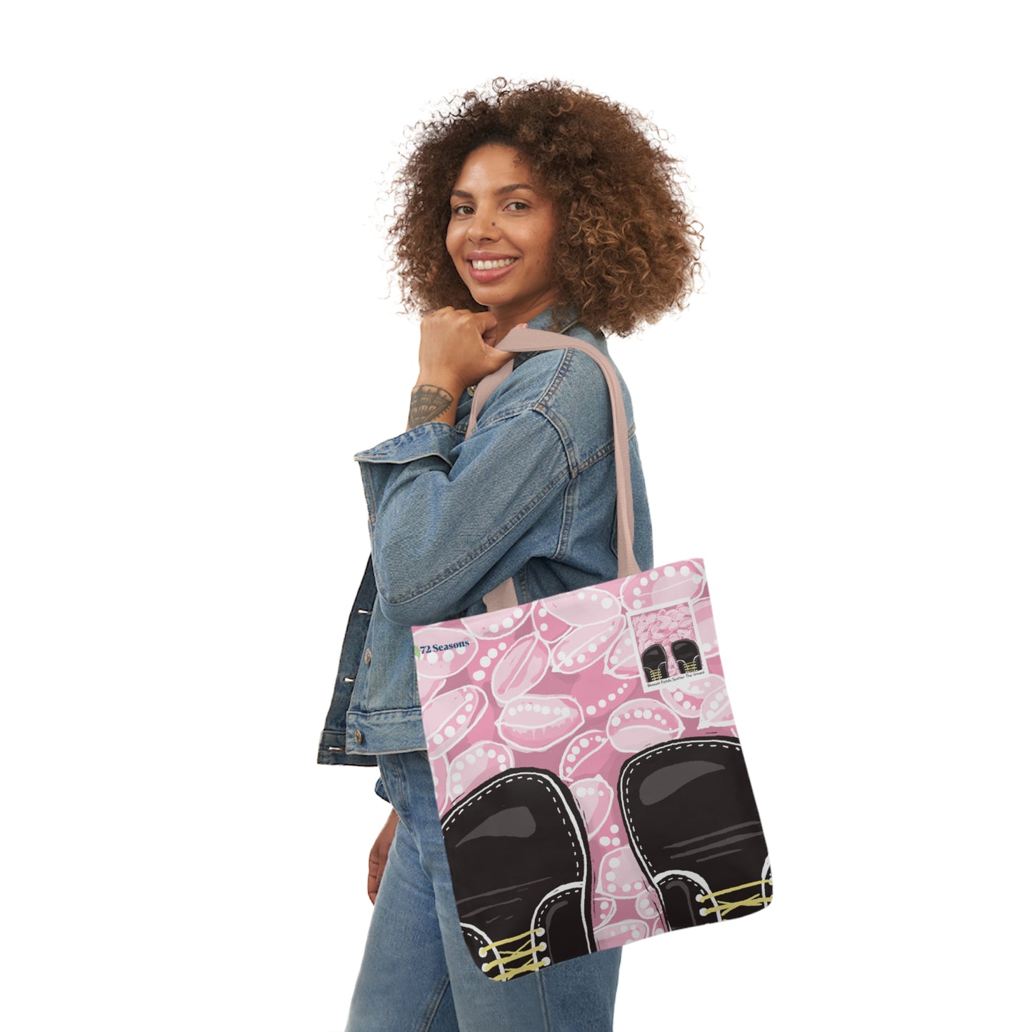 Blossom Petals Scatter the Ground Canvas Tote Bag
