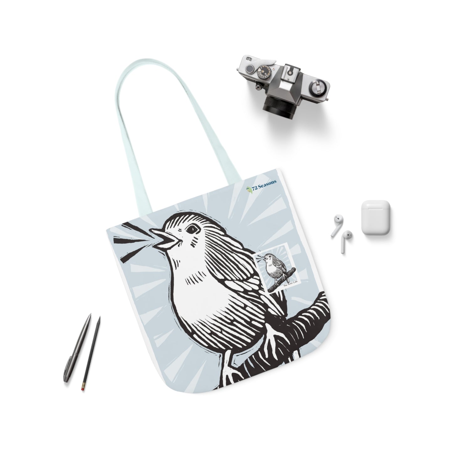 The Robin Calls Canvas Tote Bag