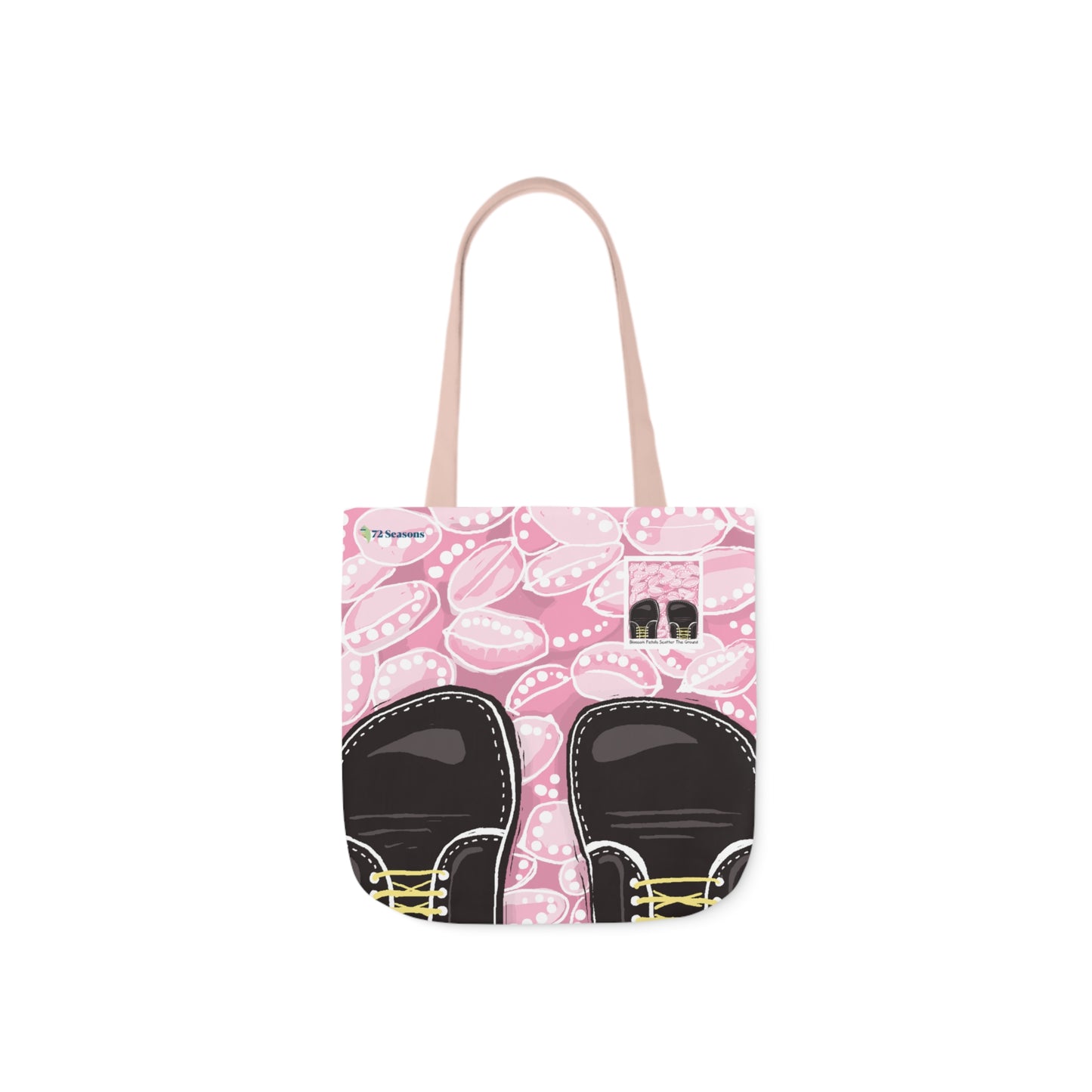 Blossom Petals Scatter the Ground Canvas Tote Bag