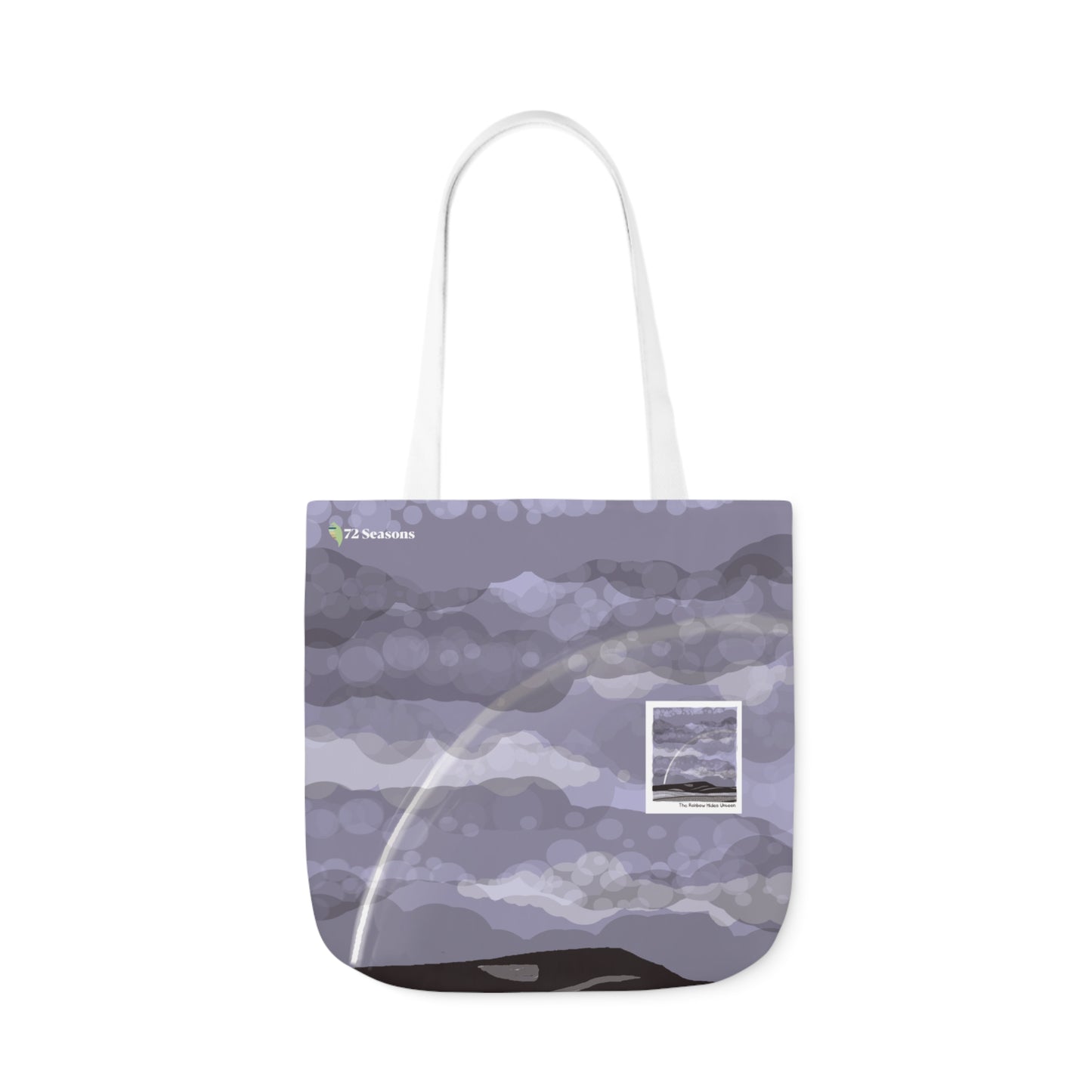 The Rainbow Hides Unseen Canvas Tote Bag