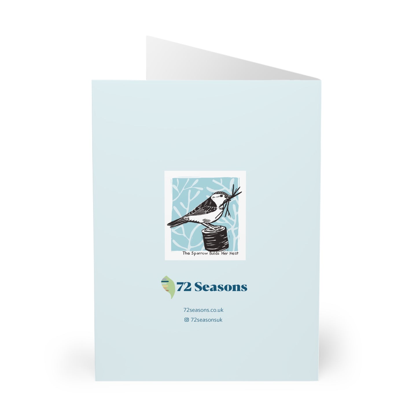 The Sparrow Builds Her Nest greeting card (5 pack)