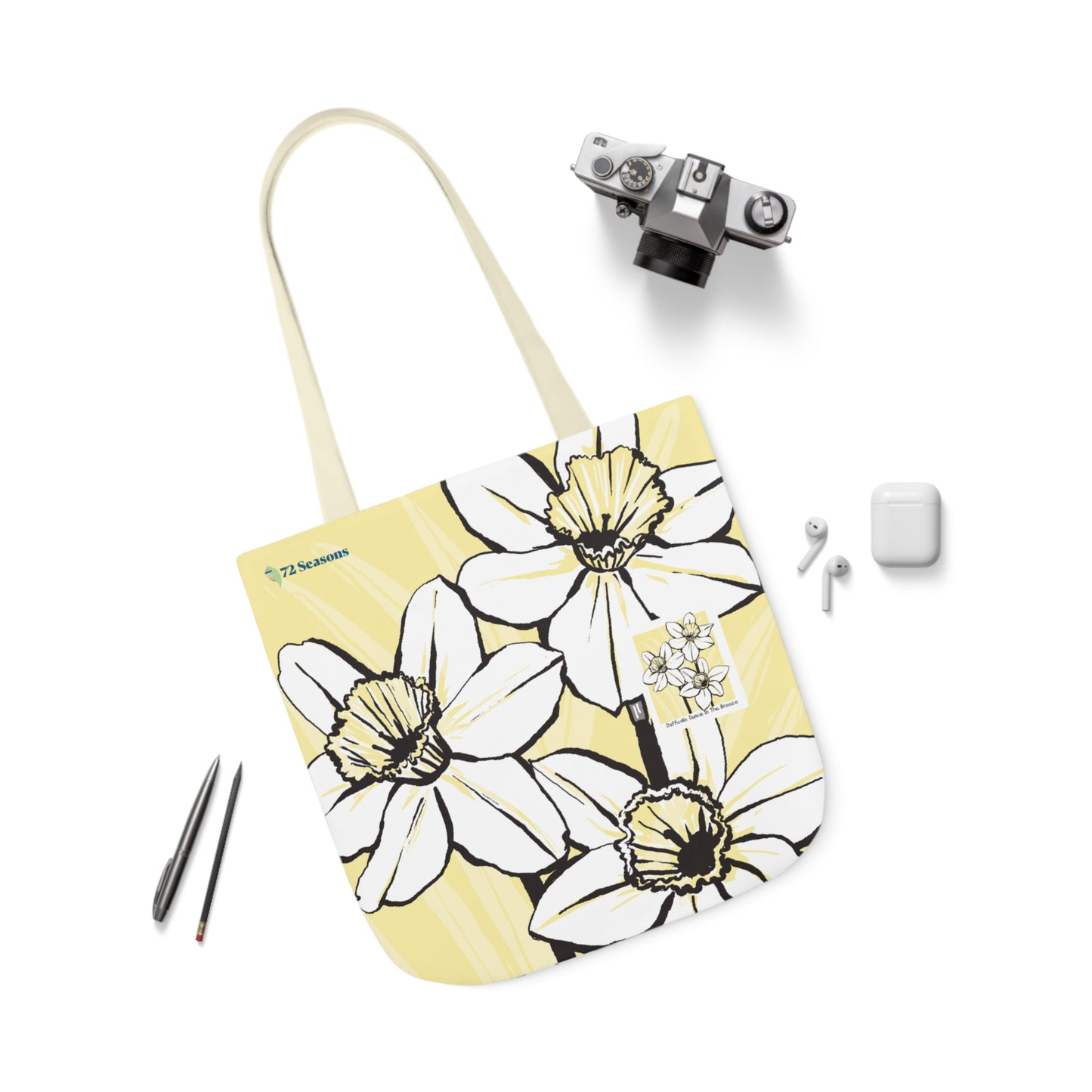 Daffodils Dance in the Breeze Canvas Tote Bag