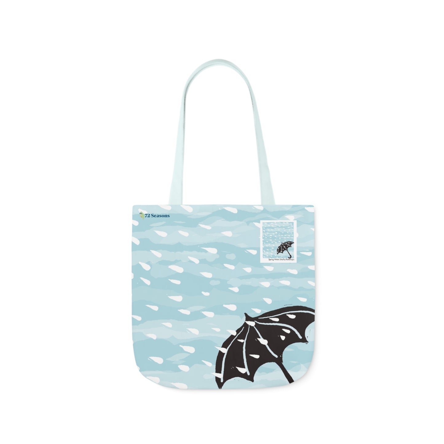 Spring Winds Shake Raindrops Canvas Tote Bag