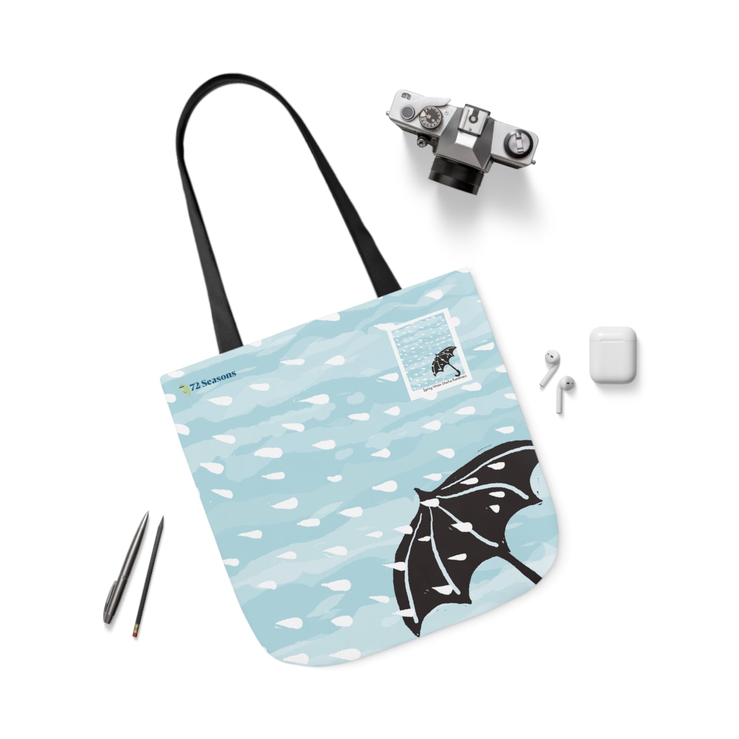 Spring Winds Shake Raindrops Canvas Tote Bag