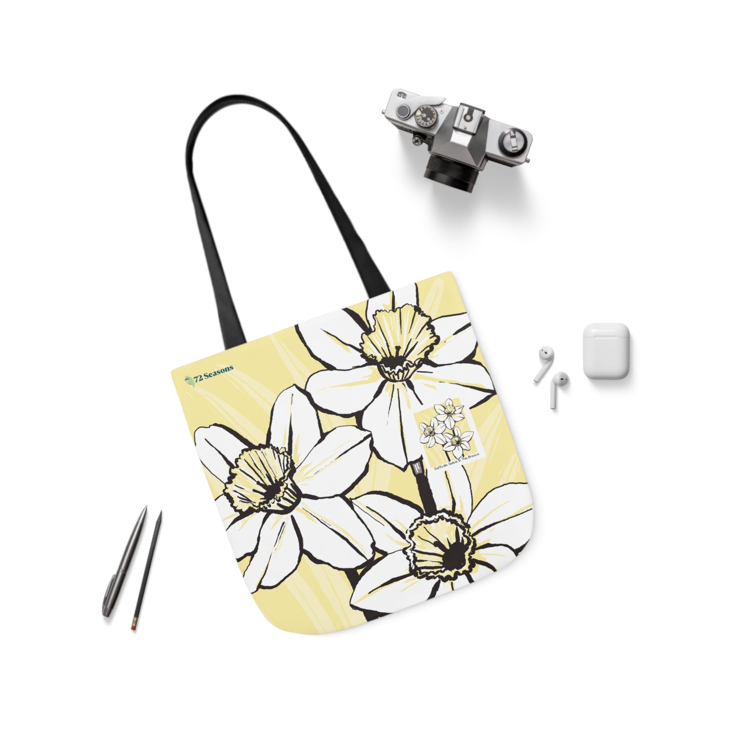 Daffodils Dance in the Breeze Canvas Tote Bag