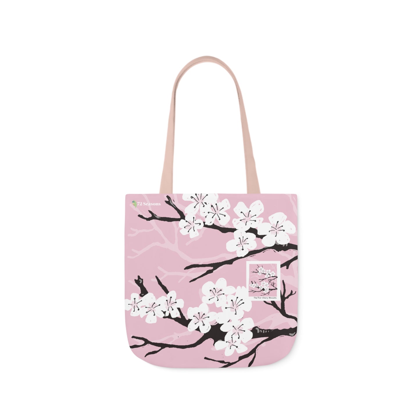 The First Cherry Blossoms Canvas Tote Bag