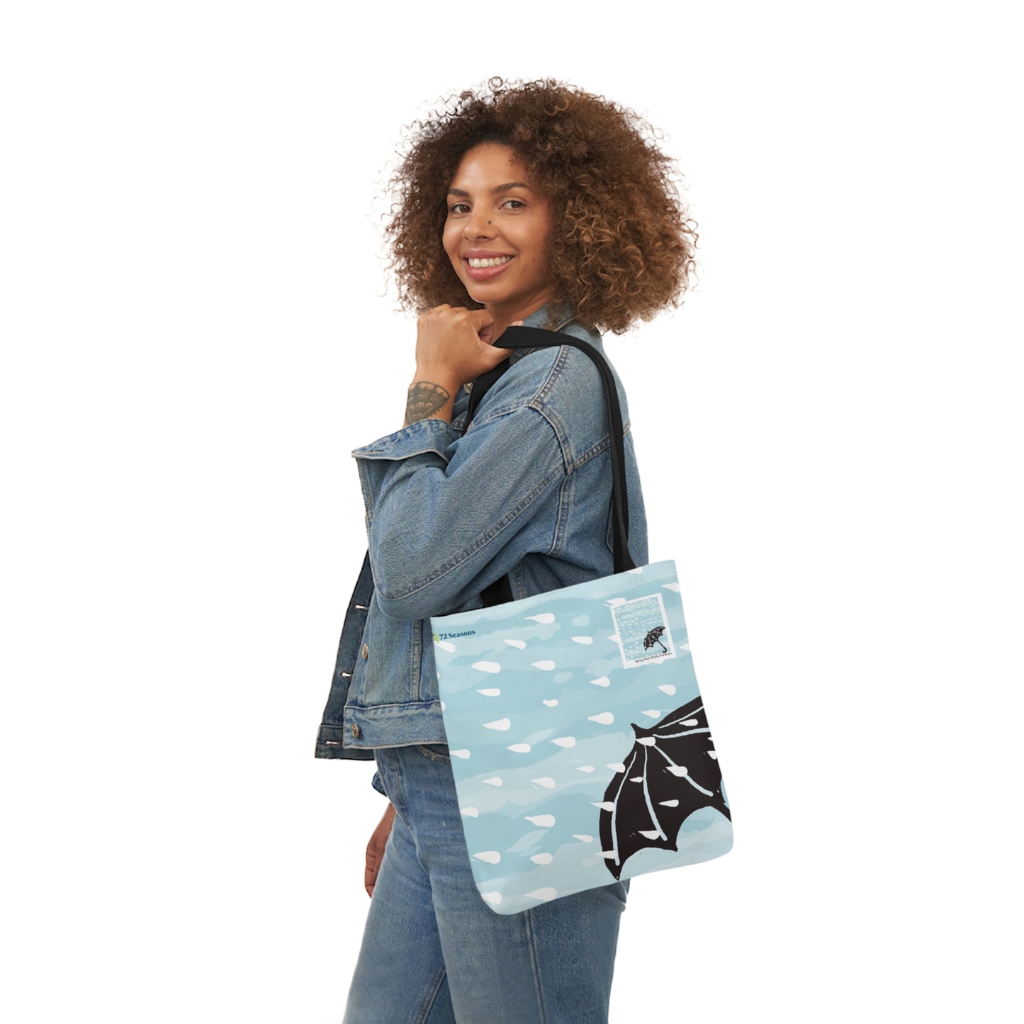 Spring Winds Shake Raindrops Canvas Tote Bag