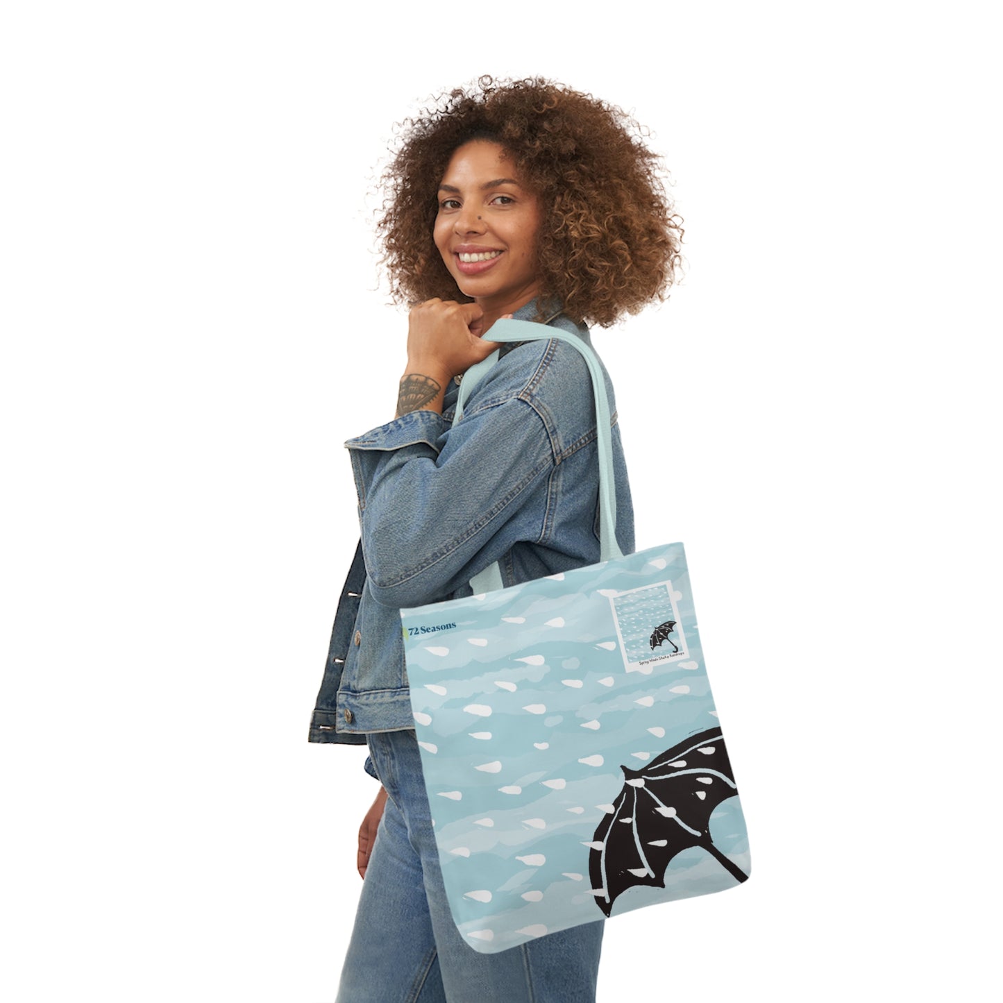 Spring Winds Shake Raindrops Canvas Tote Bag