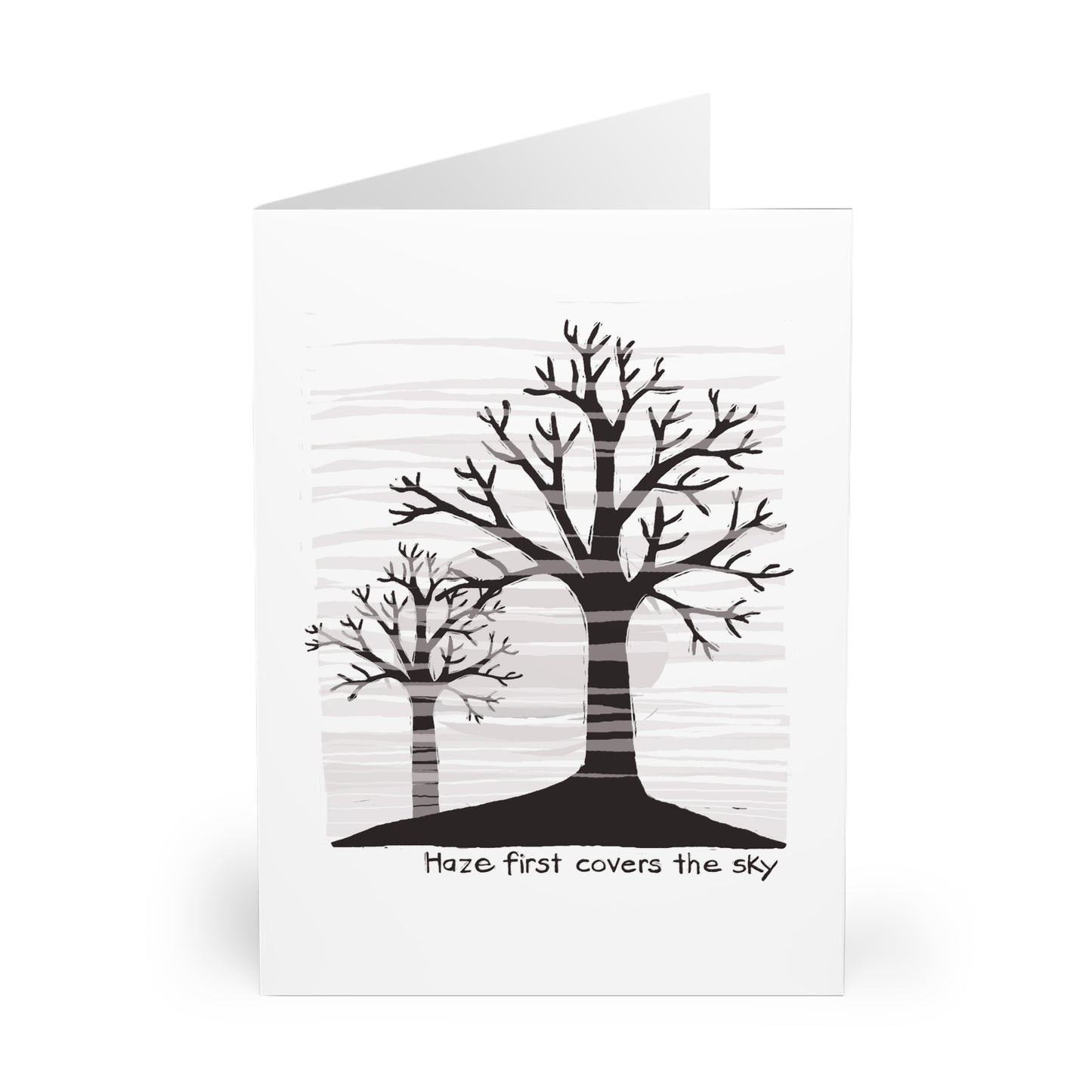 Haze First Covers The Sky greeting card (5 pack)