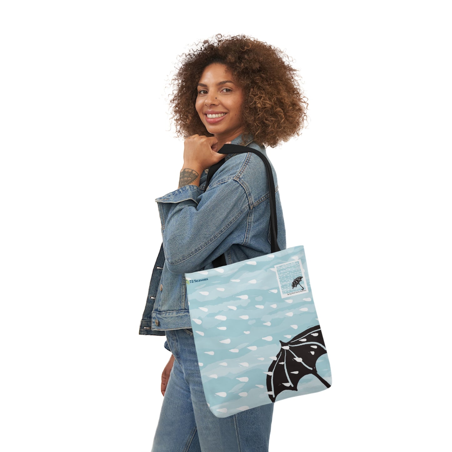 Spring Winds Shake Raindrops Canvas Tote Bag