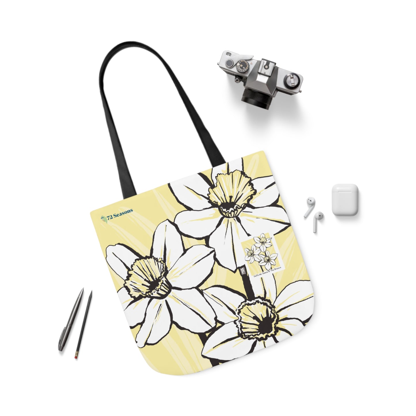 Daffodils Dance in the Breeze Canvas Tote Bag