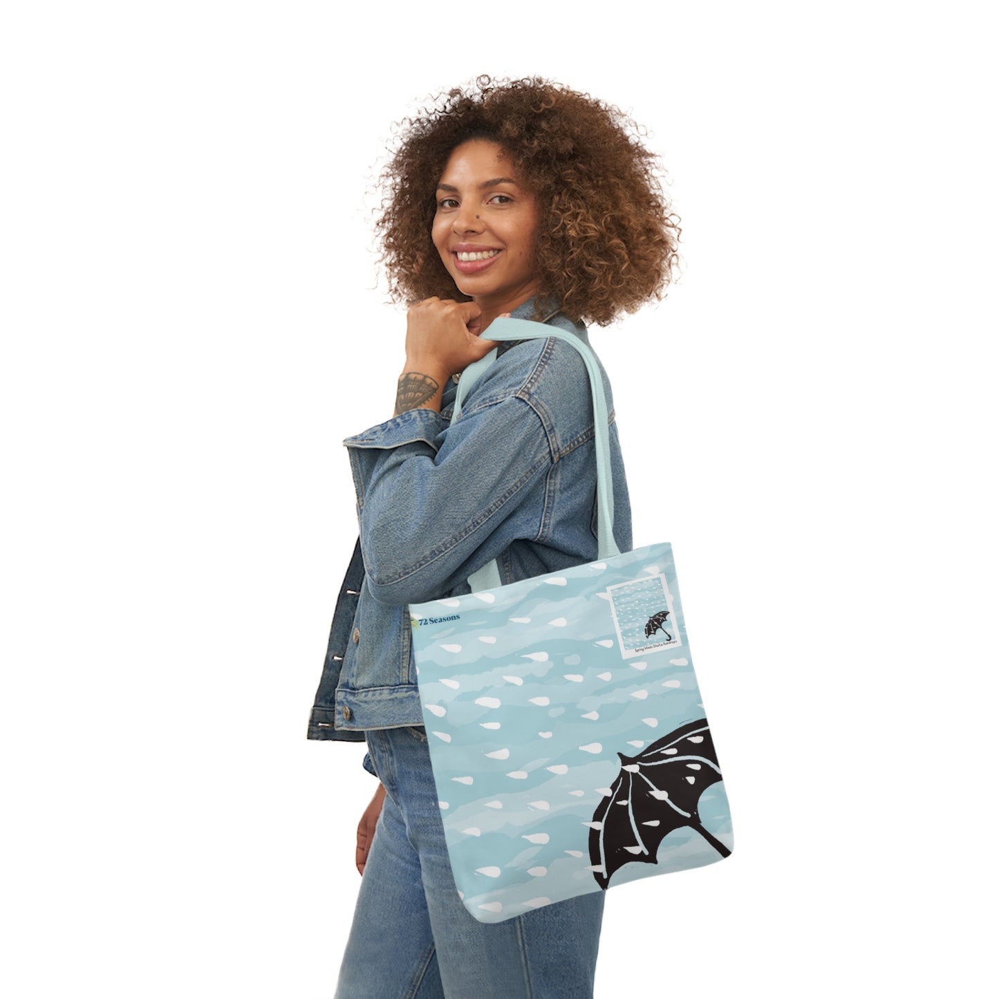 Spring Winds Shake Raindrops Canvas Tote Bag