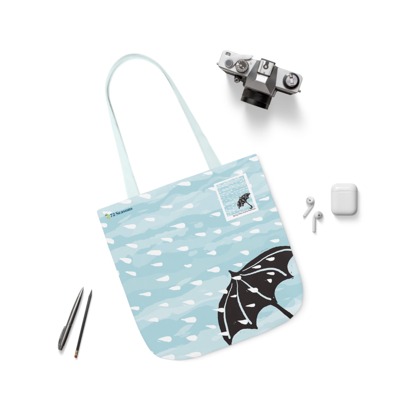 Spring Winds Shake Raindrops Canvas Tote Bag