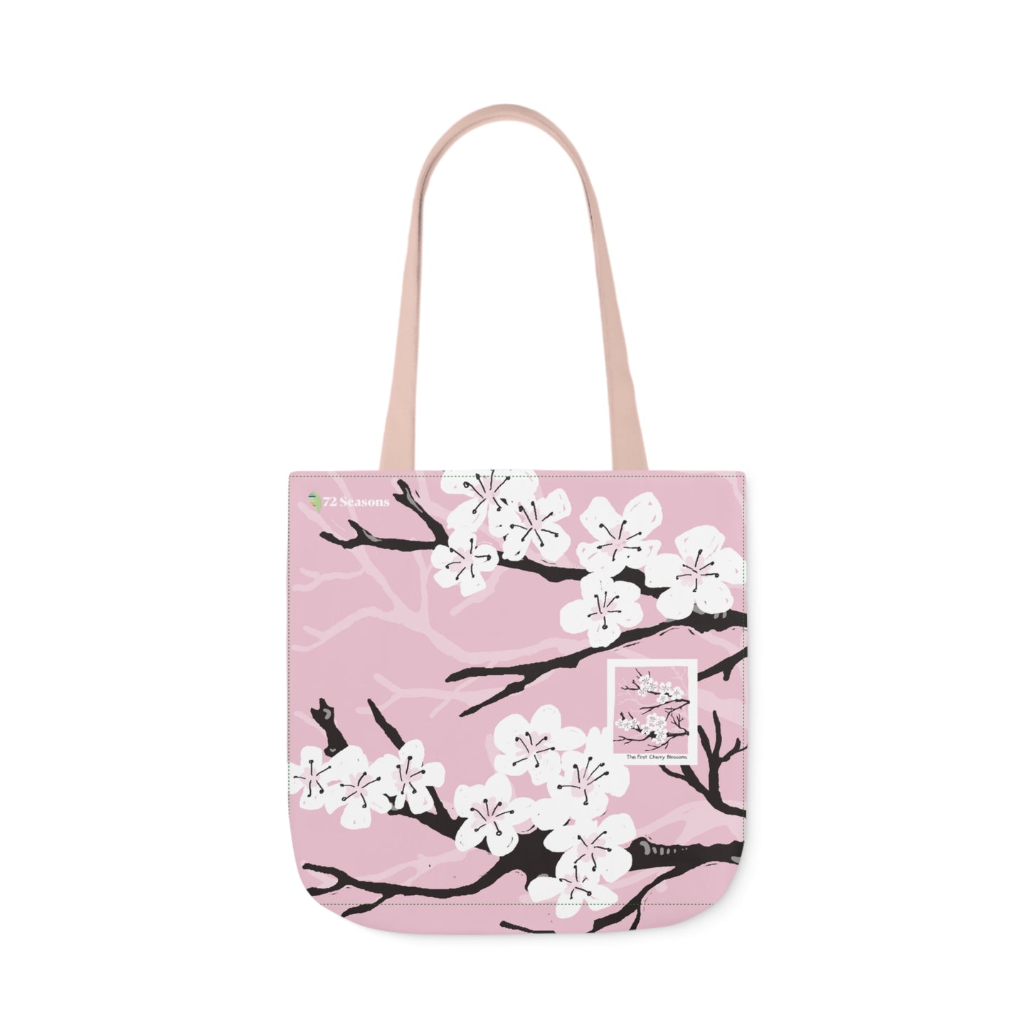 The First Cherry Blossoms Canvas Tote Bag