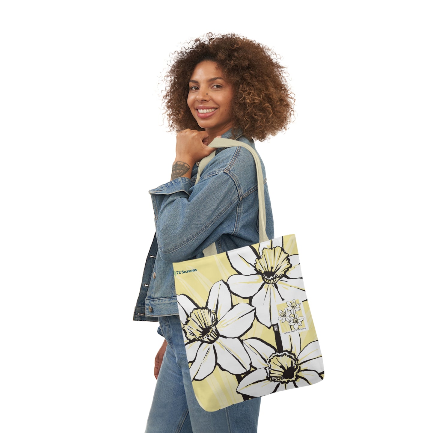 Daffodils Dance in the Breeze Canvas Tote Bag