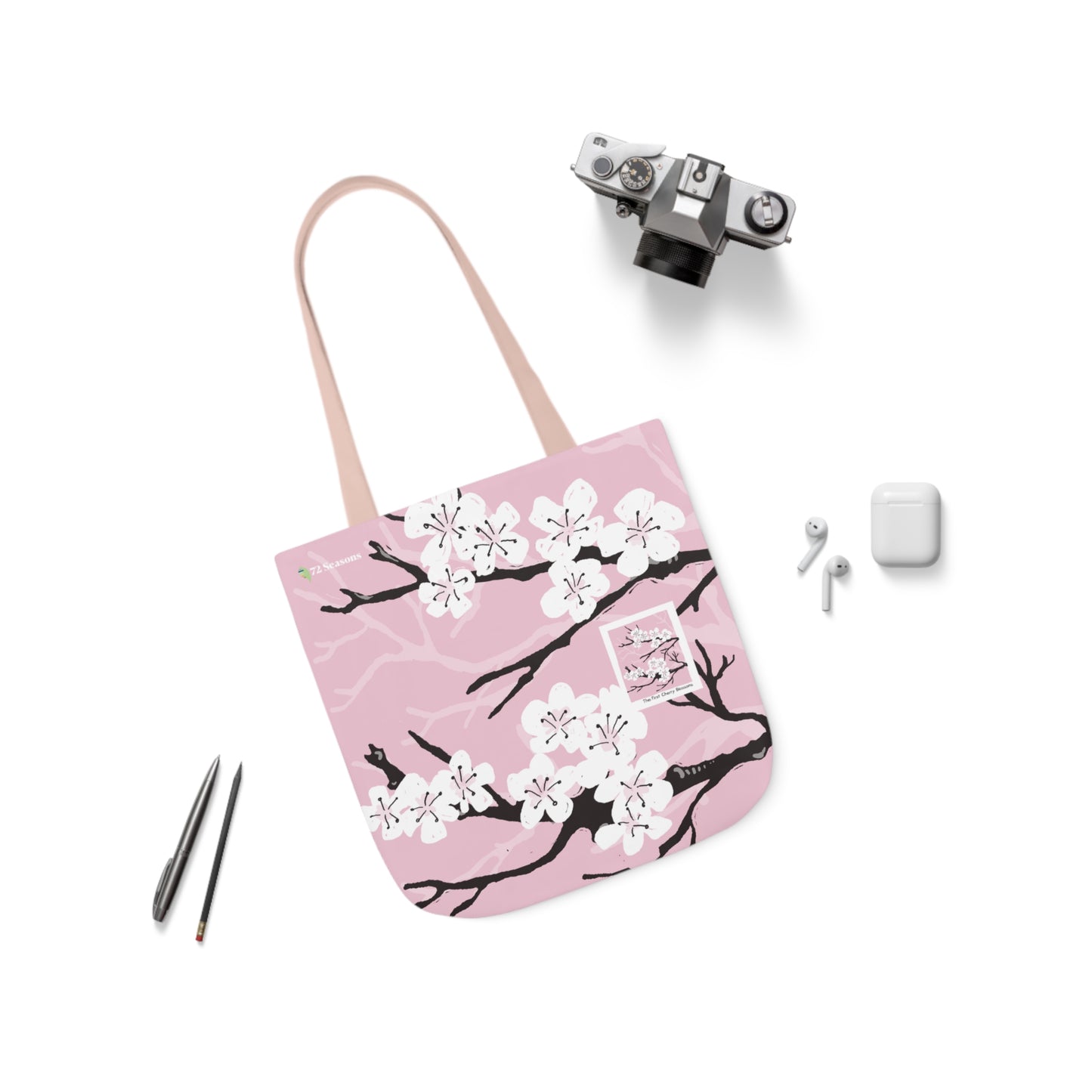 The First Cherry Blossoms Canvas Tote Bag