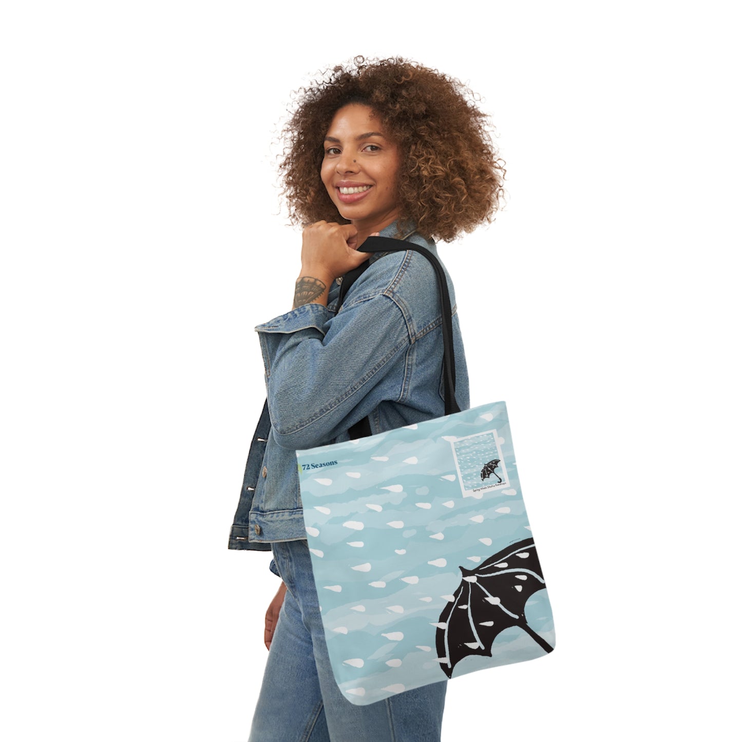 Spring Winds Shake Raindrops Canvas Tote Bag