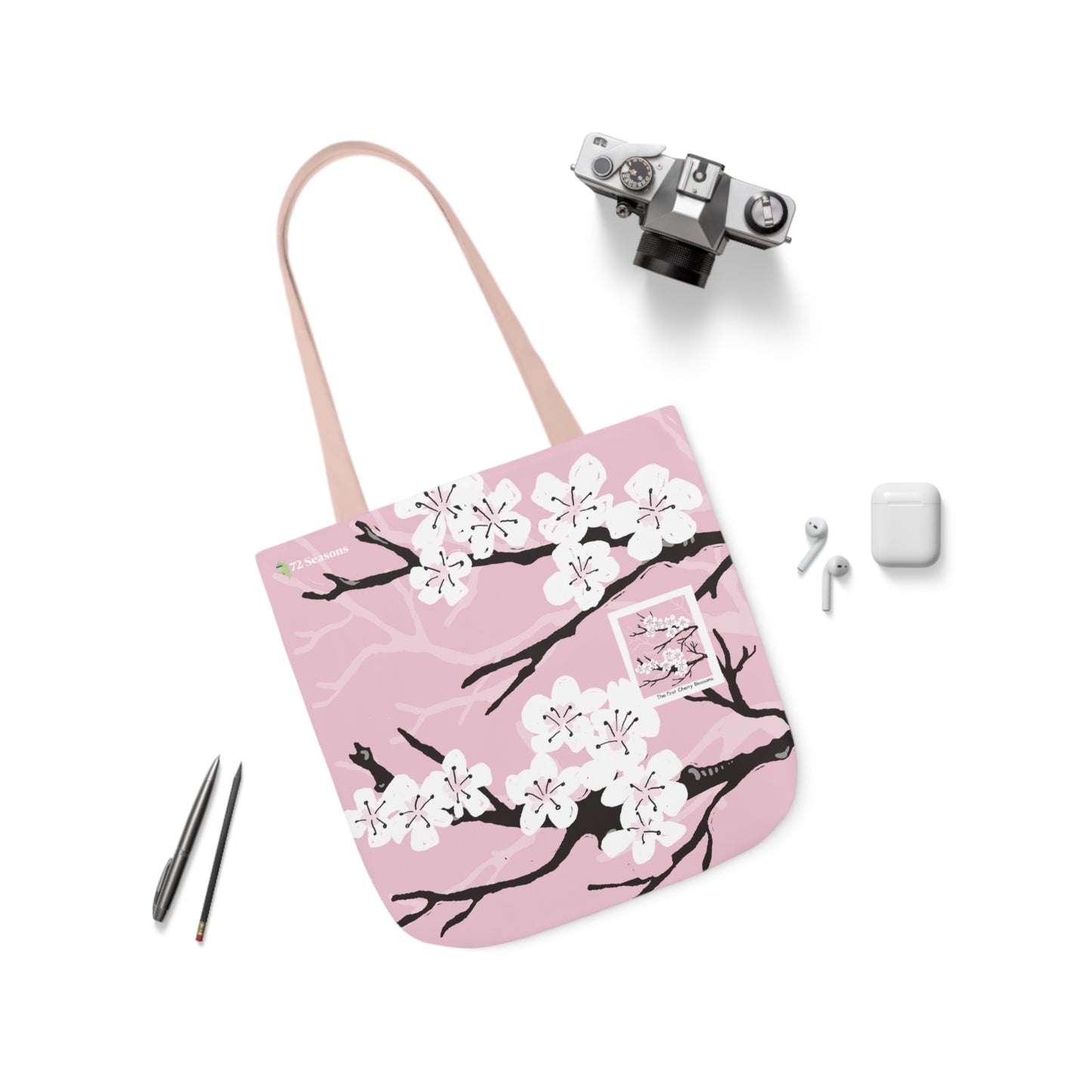 The First Cherry Blossoms Canvas Tote Bag