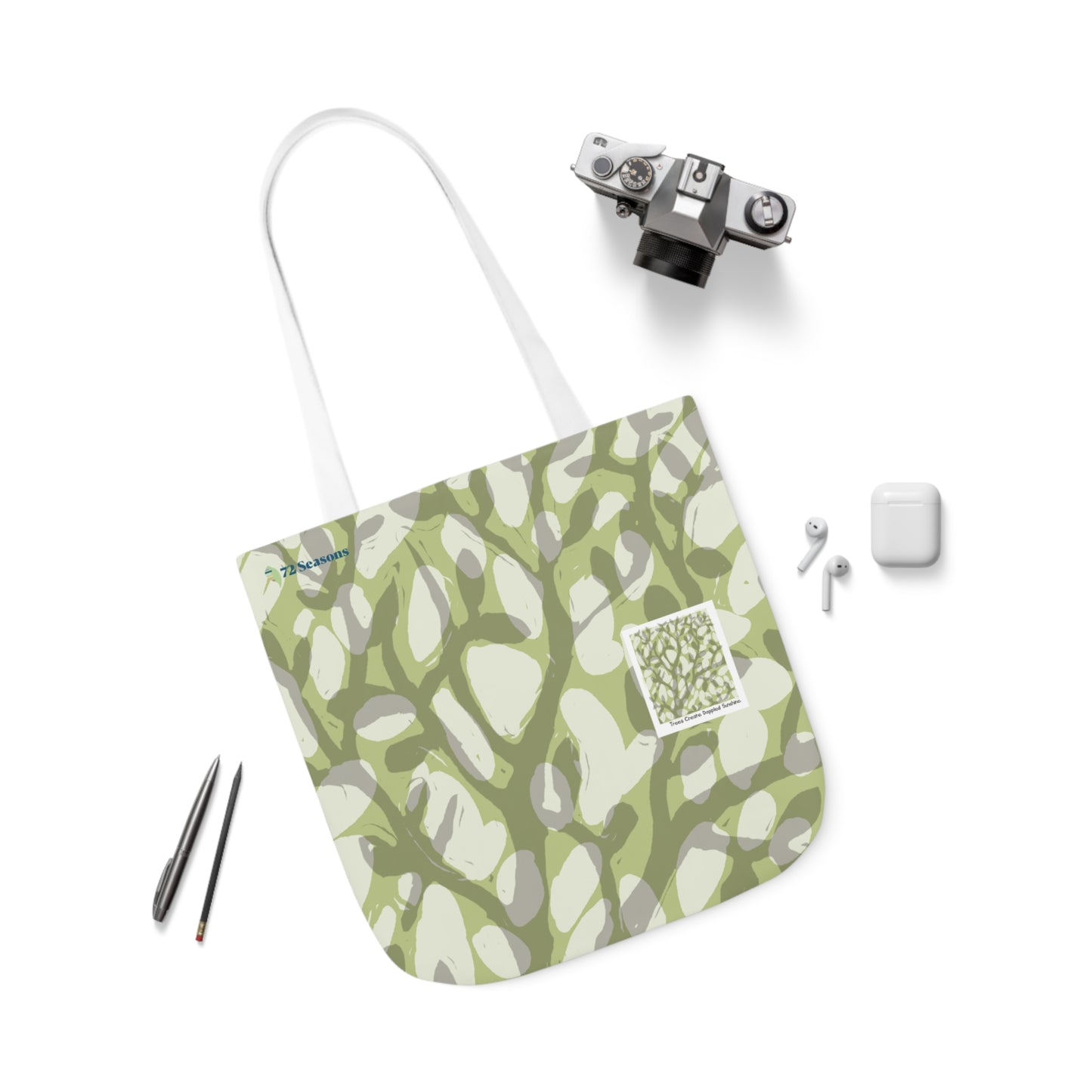 Trees Create Dappled Sunshine Canvas Tote Bag