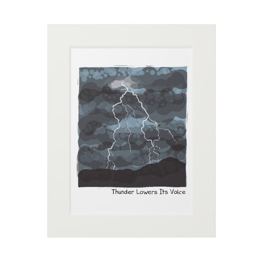 Thunder Lowers Its Voice Fine Art Print