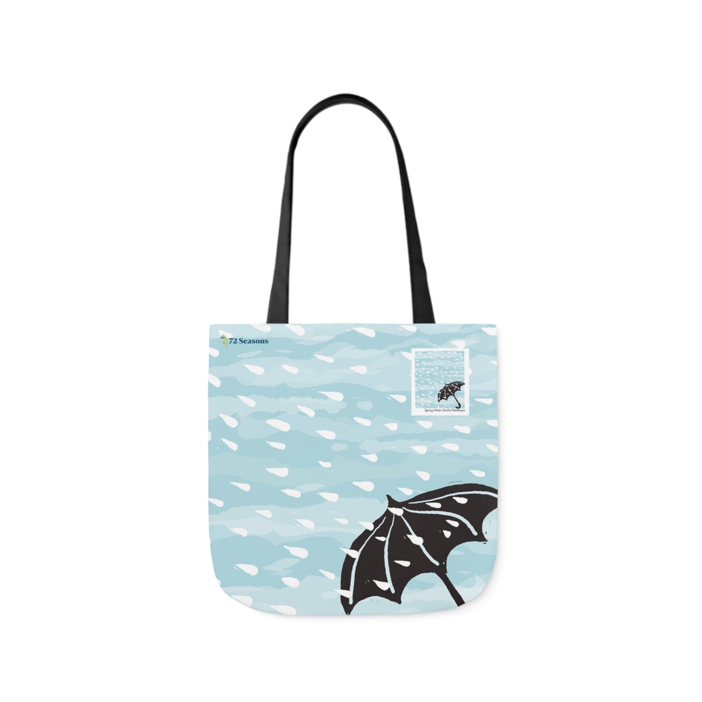 Spring Winds Shake Raindrops Canvas Tote Bag