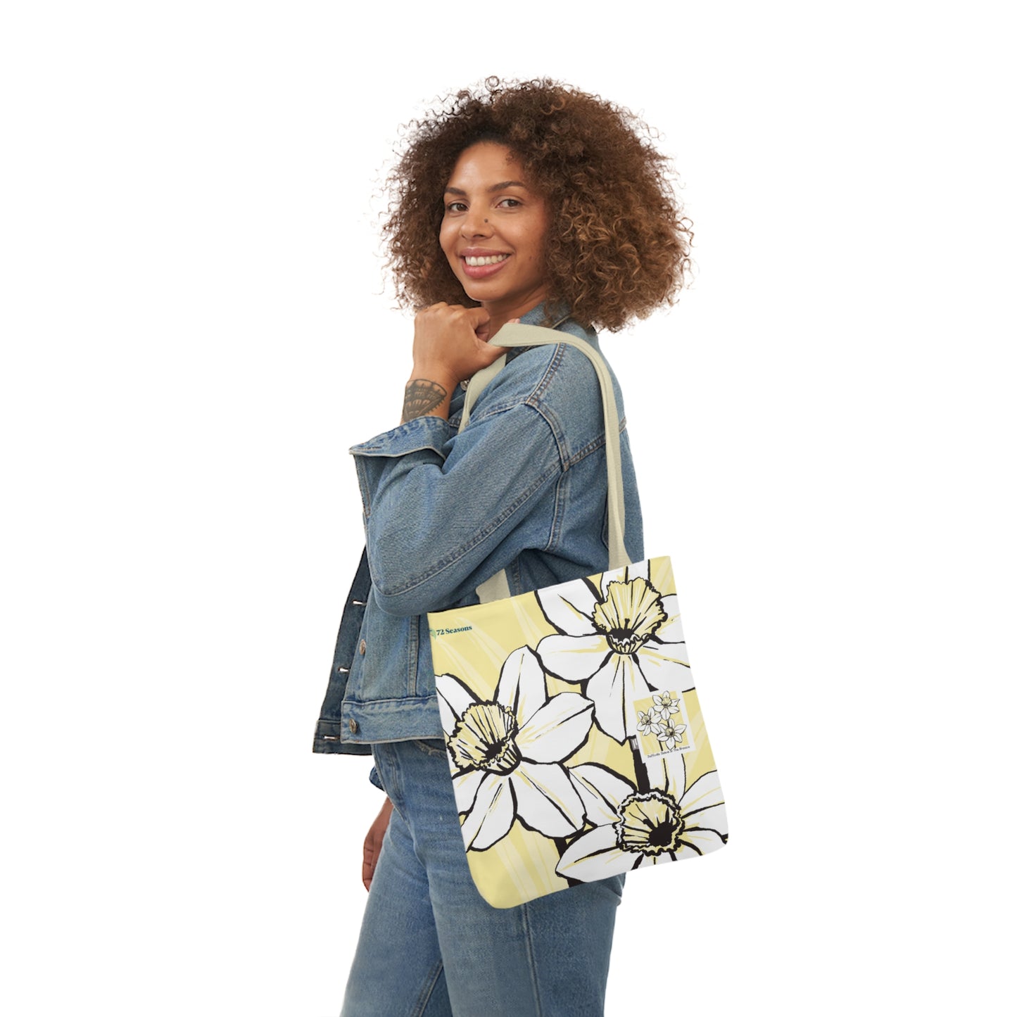 Daffodils Dance in the Breeze Canvas Tote Bag