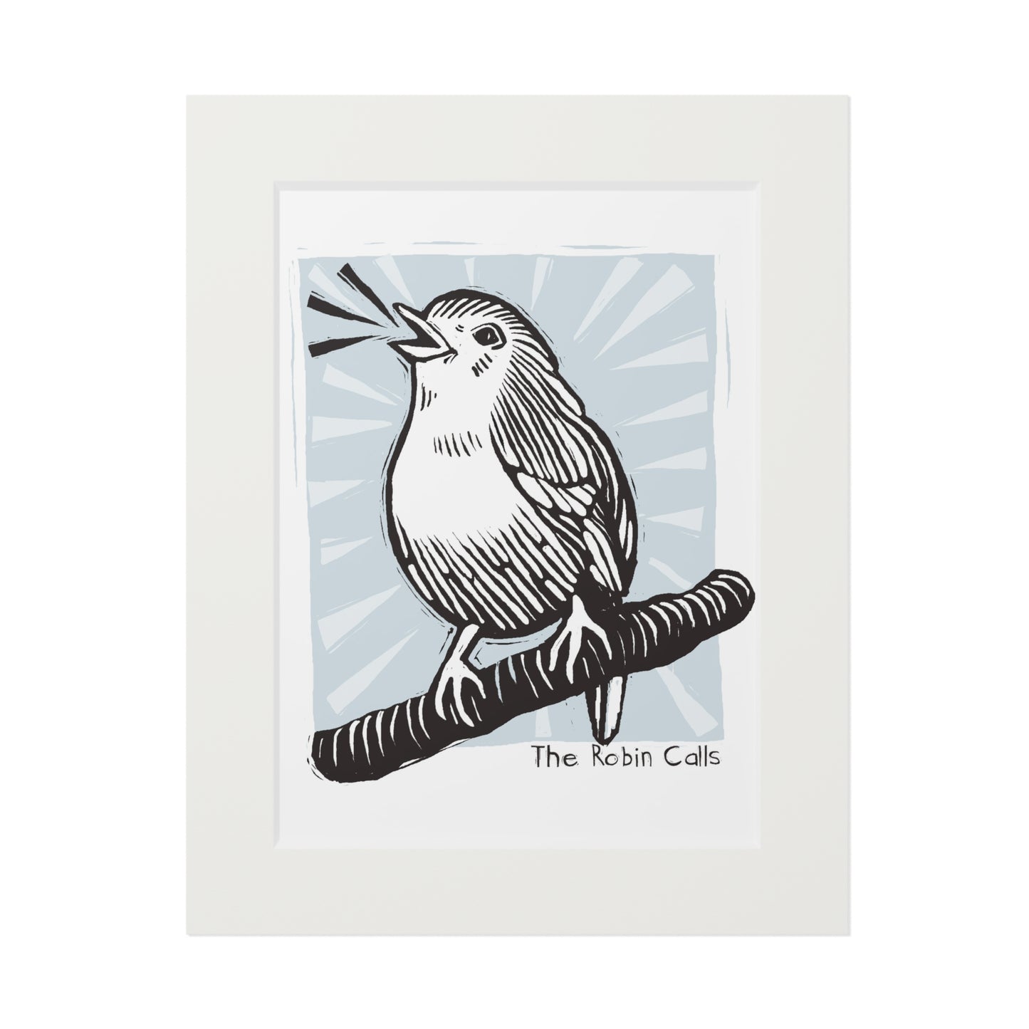 The Robin Calls Fine Art Print