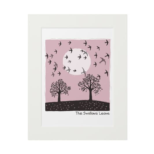 The Swallows Leave Fine Art Print