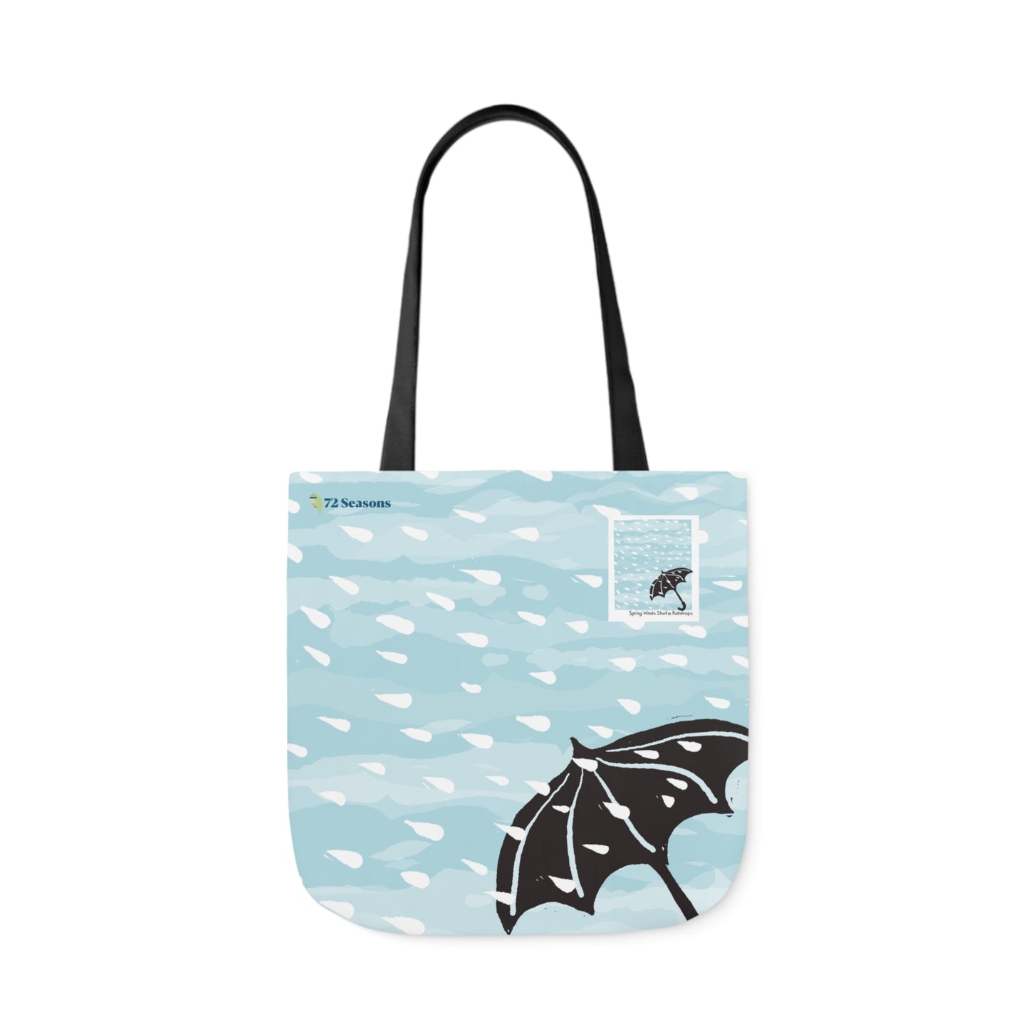 Spring Winds Shake Raindrops Canvas Tote Bag