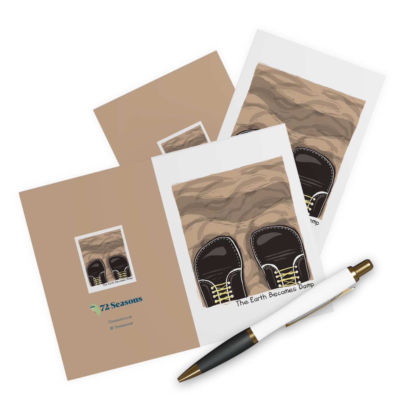 The Earth Becomes Damp greeting card (5 pack)