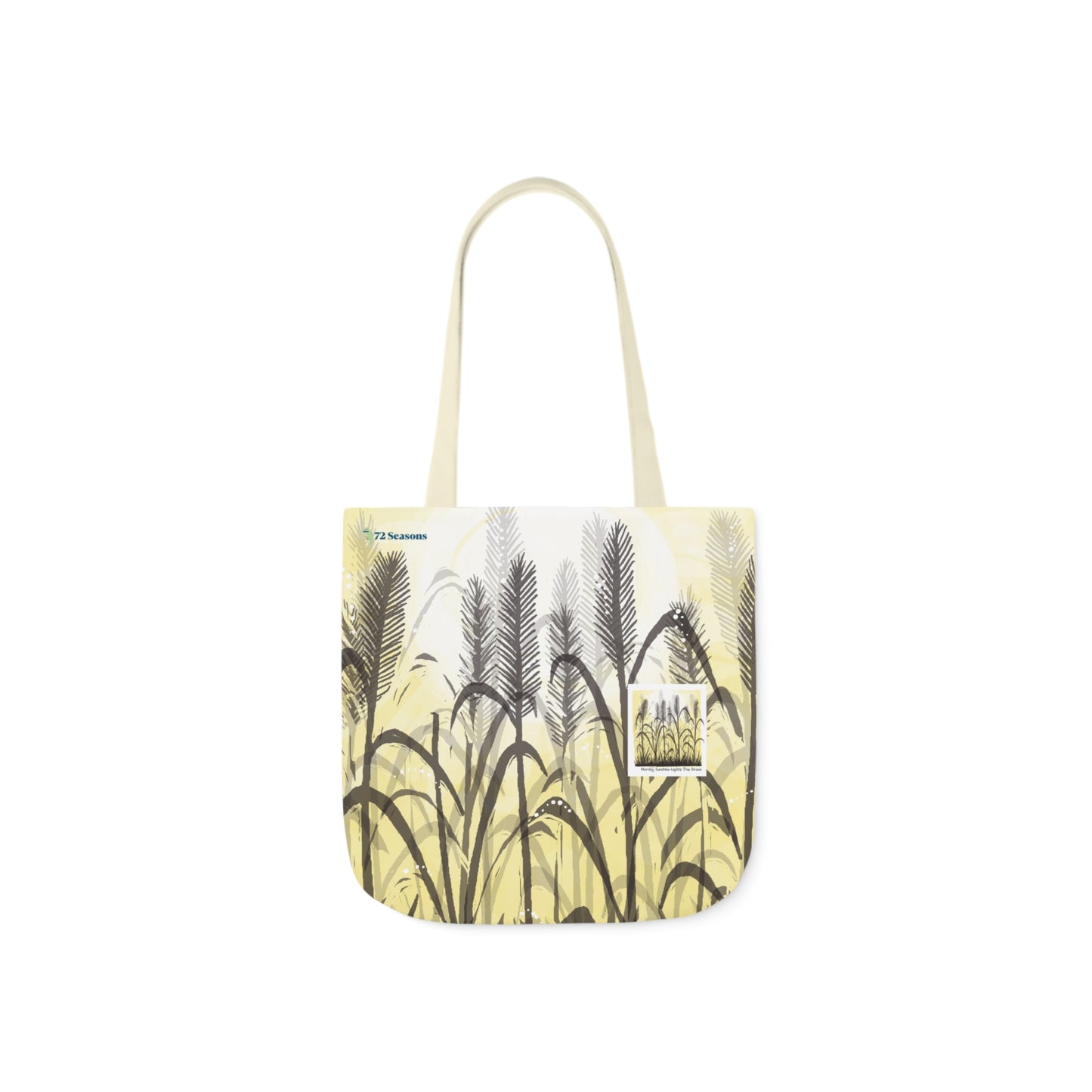 Morning Sunshine Lights the Grass Canvas Tote Bag