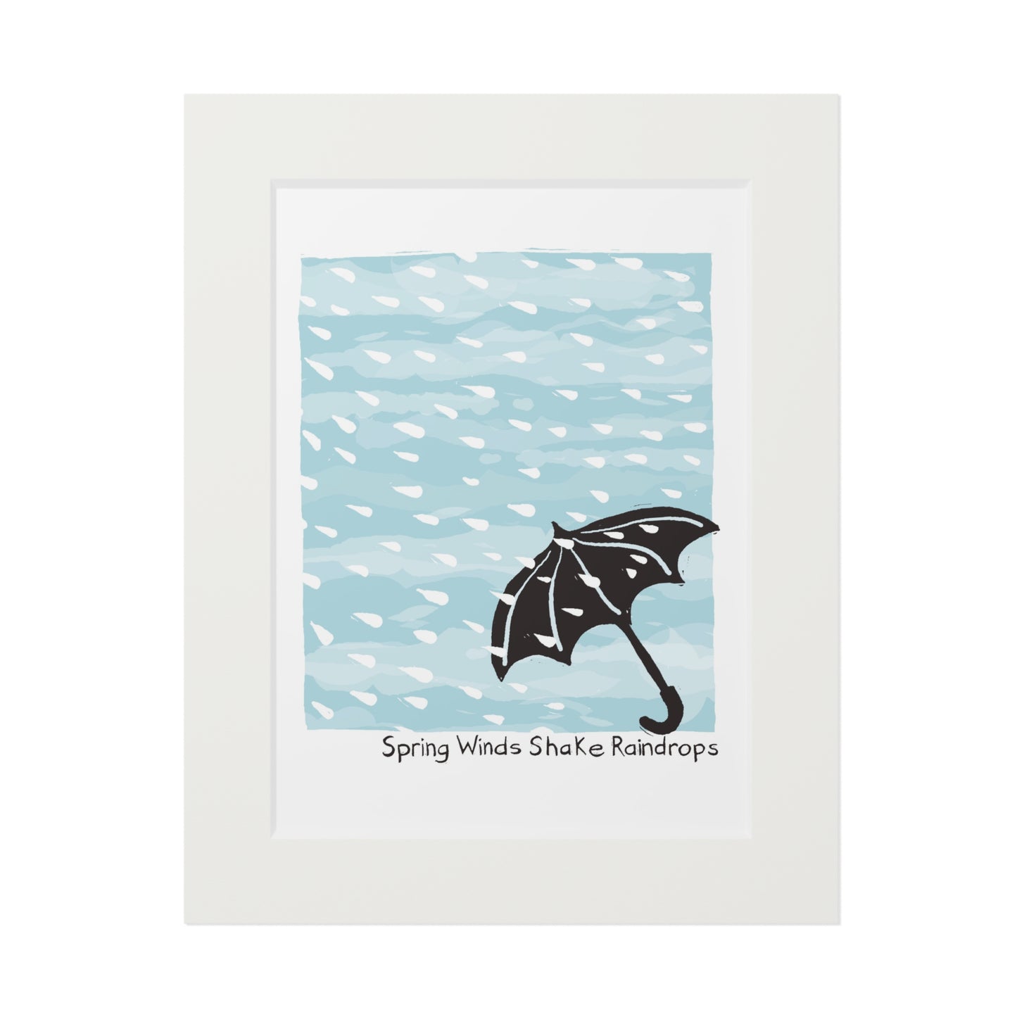 Spring Winds Shake Raindrops Fine Art Print