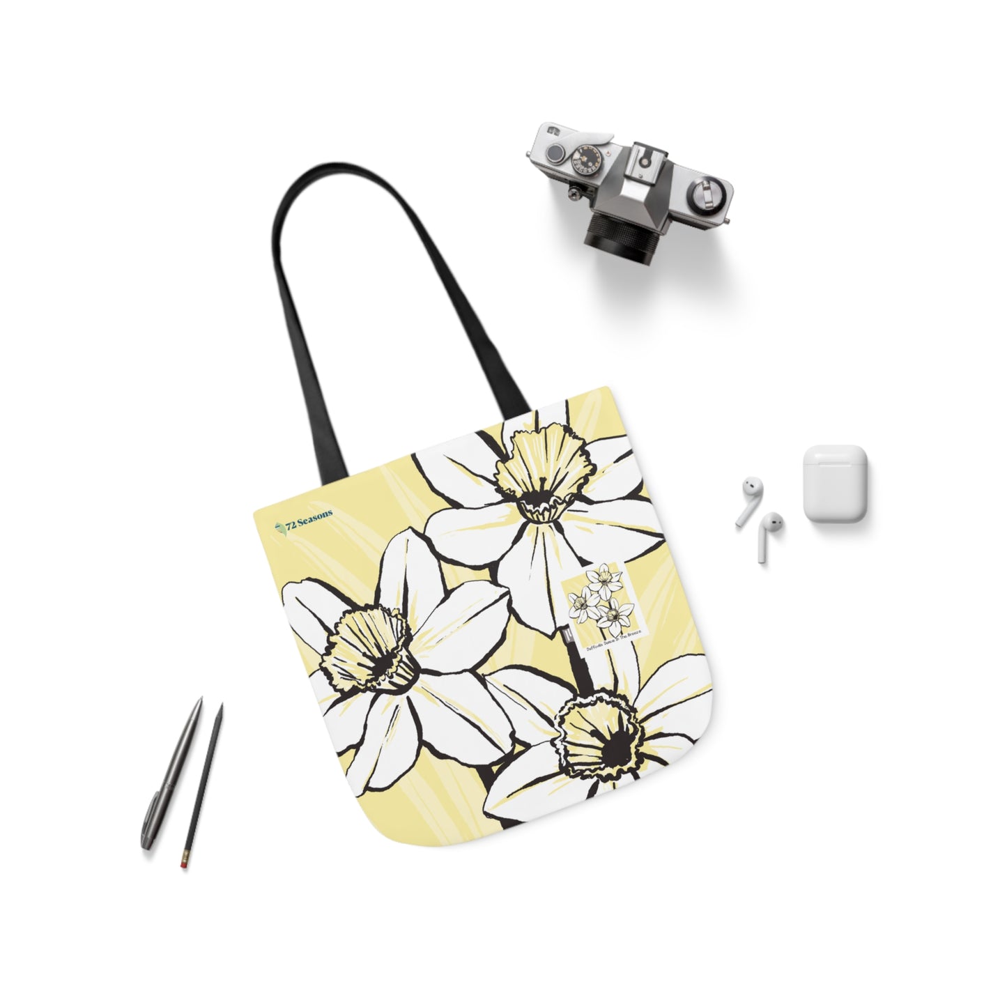 Daffodils Dance in the Breeze Canvas Tote Bag